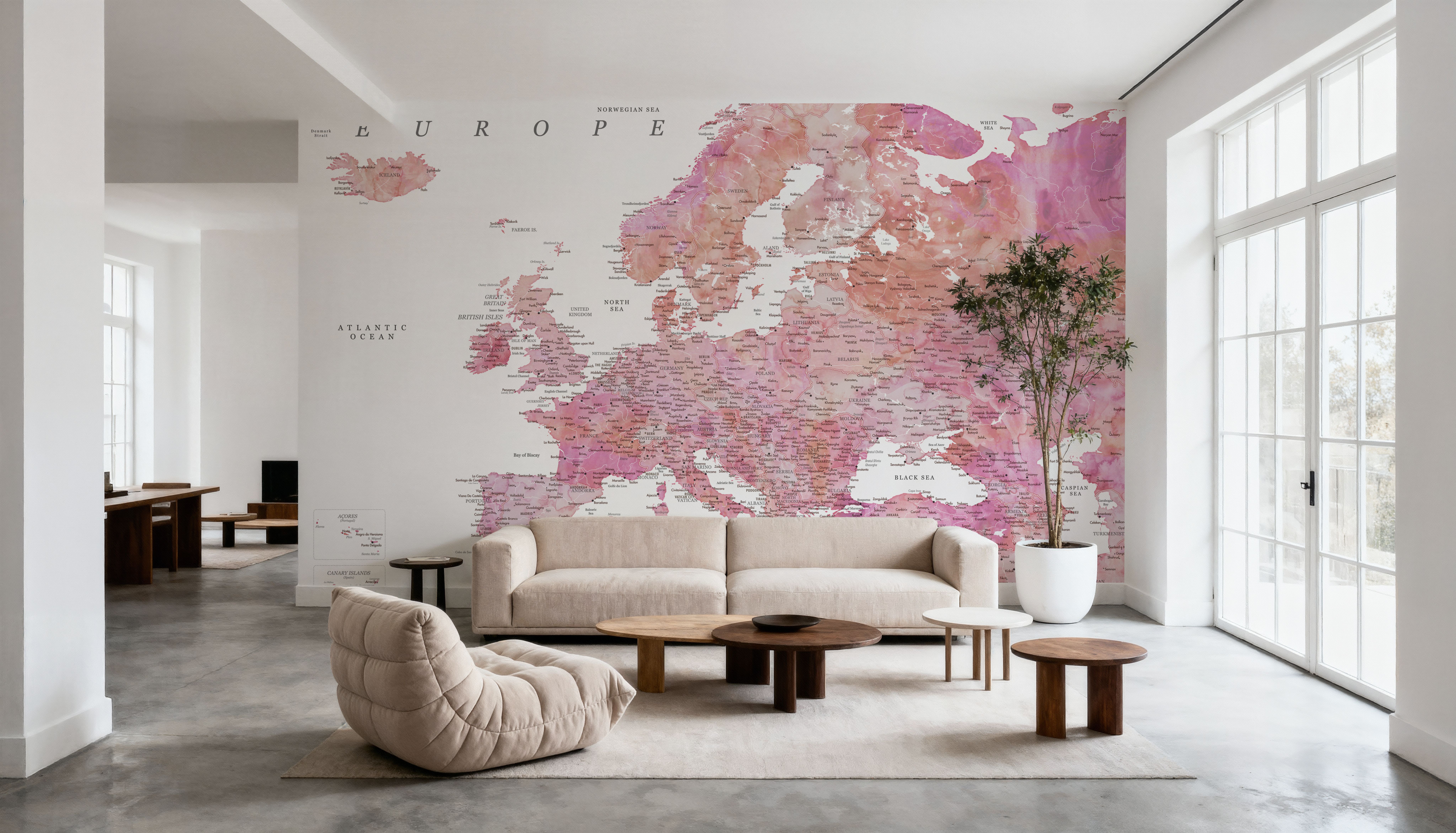 Europe Map Detailed - Tatiana