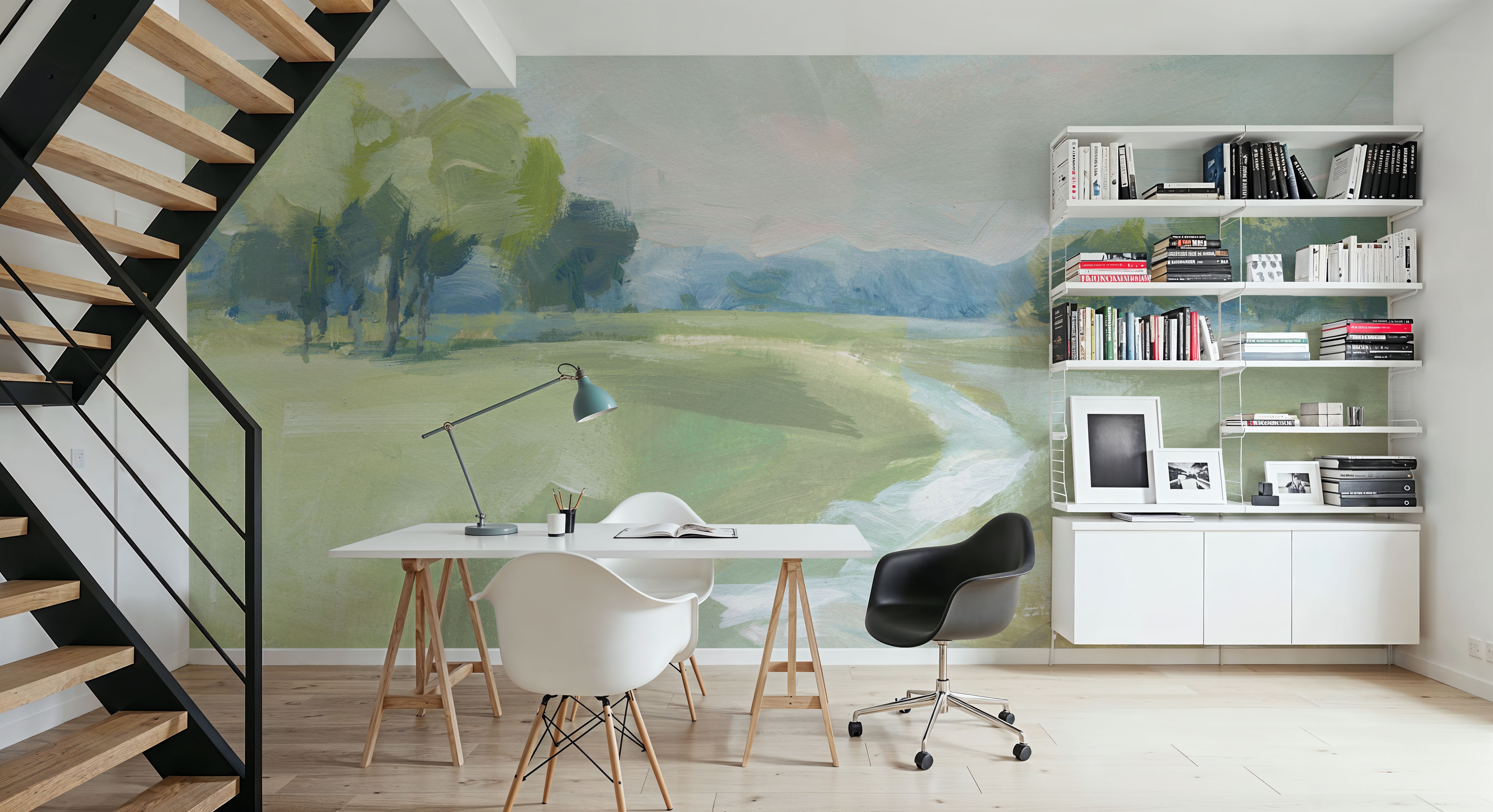 Country Road Olive Green, Wallpaper