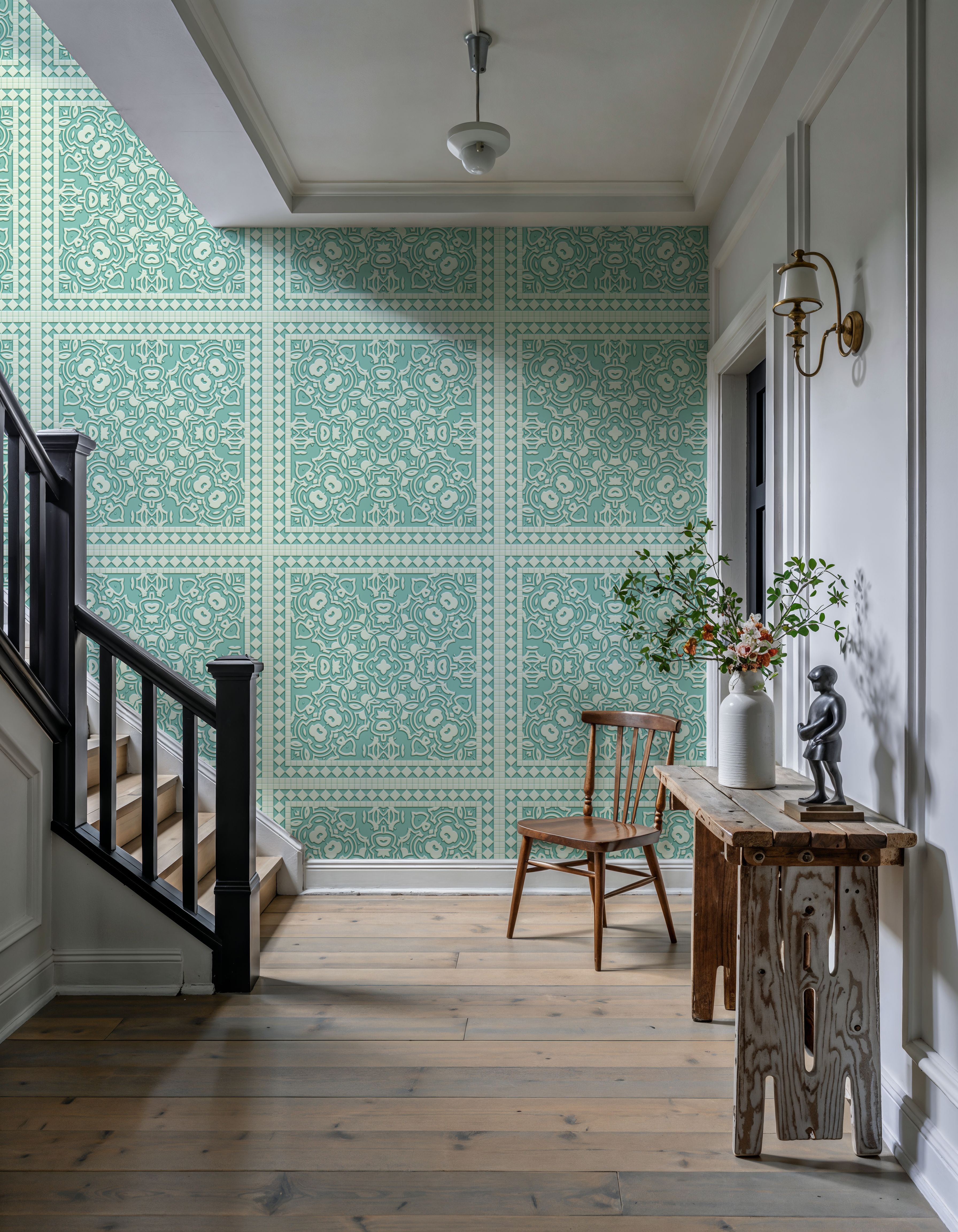 Mission Cement Tiles, Pistachio