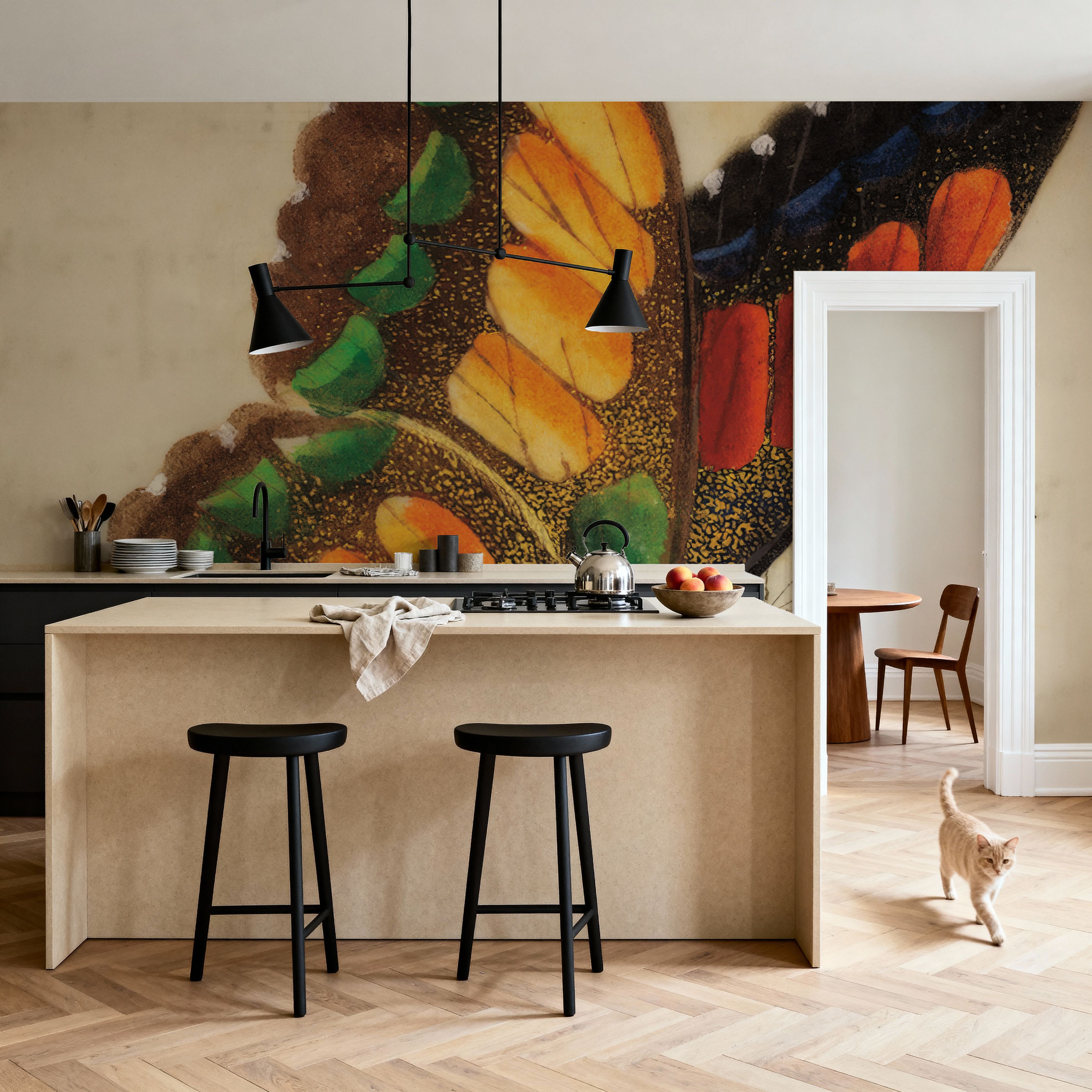 Vintage Yellow Butterfly