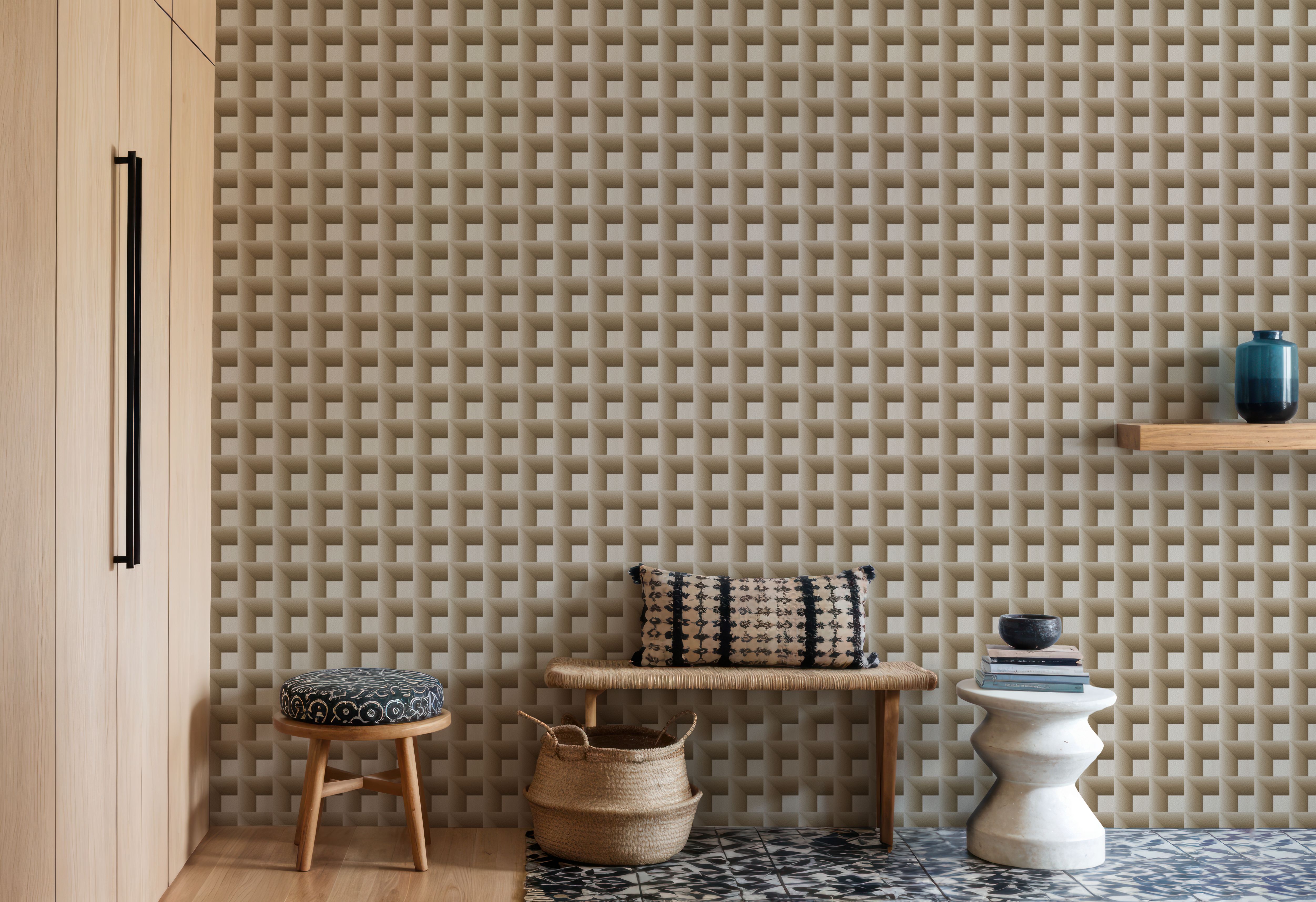 Decorative Cubes, Beige