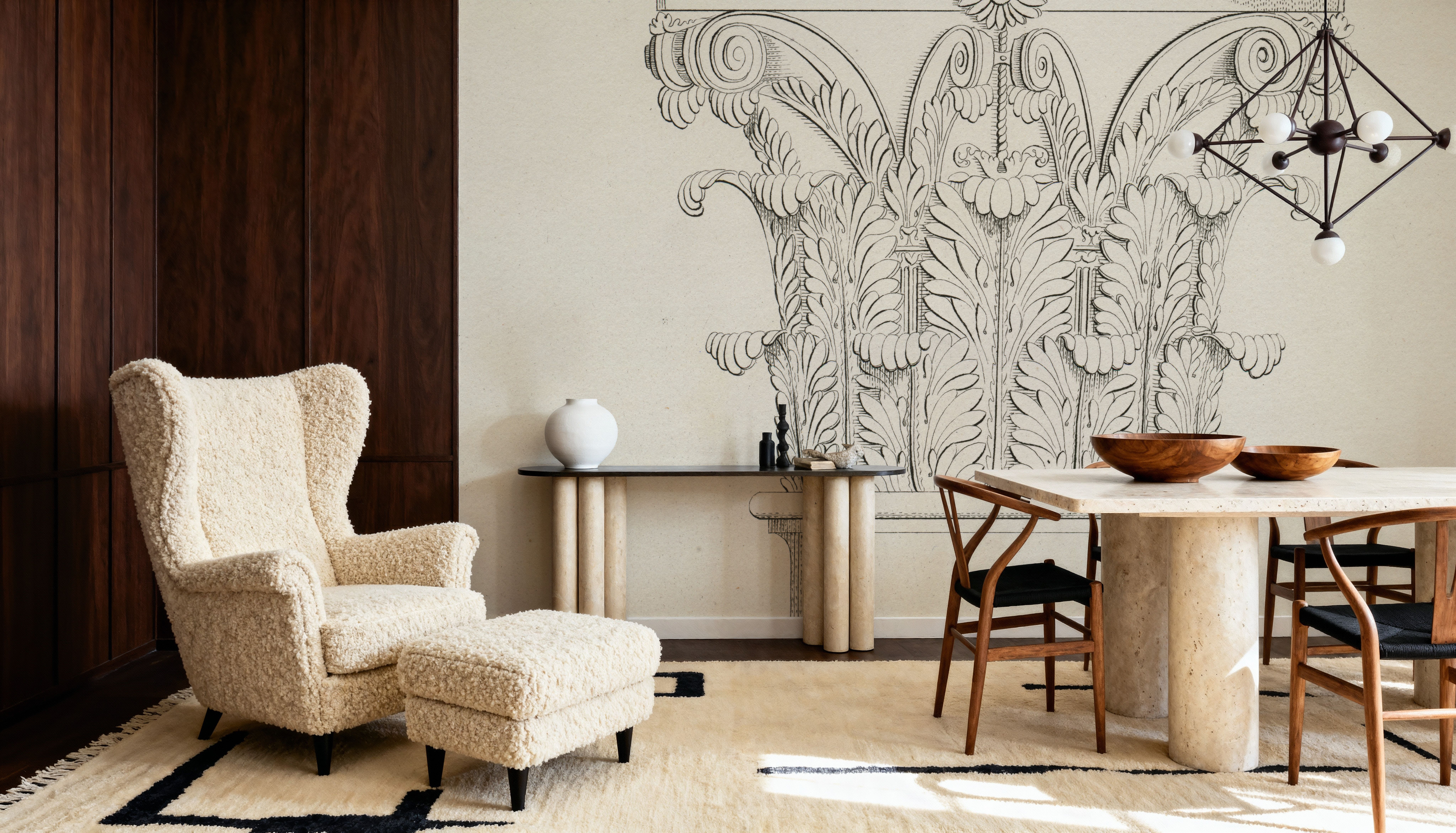 Italian Volute II, Wallpaper