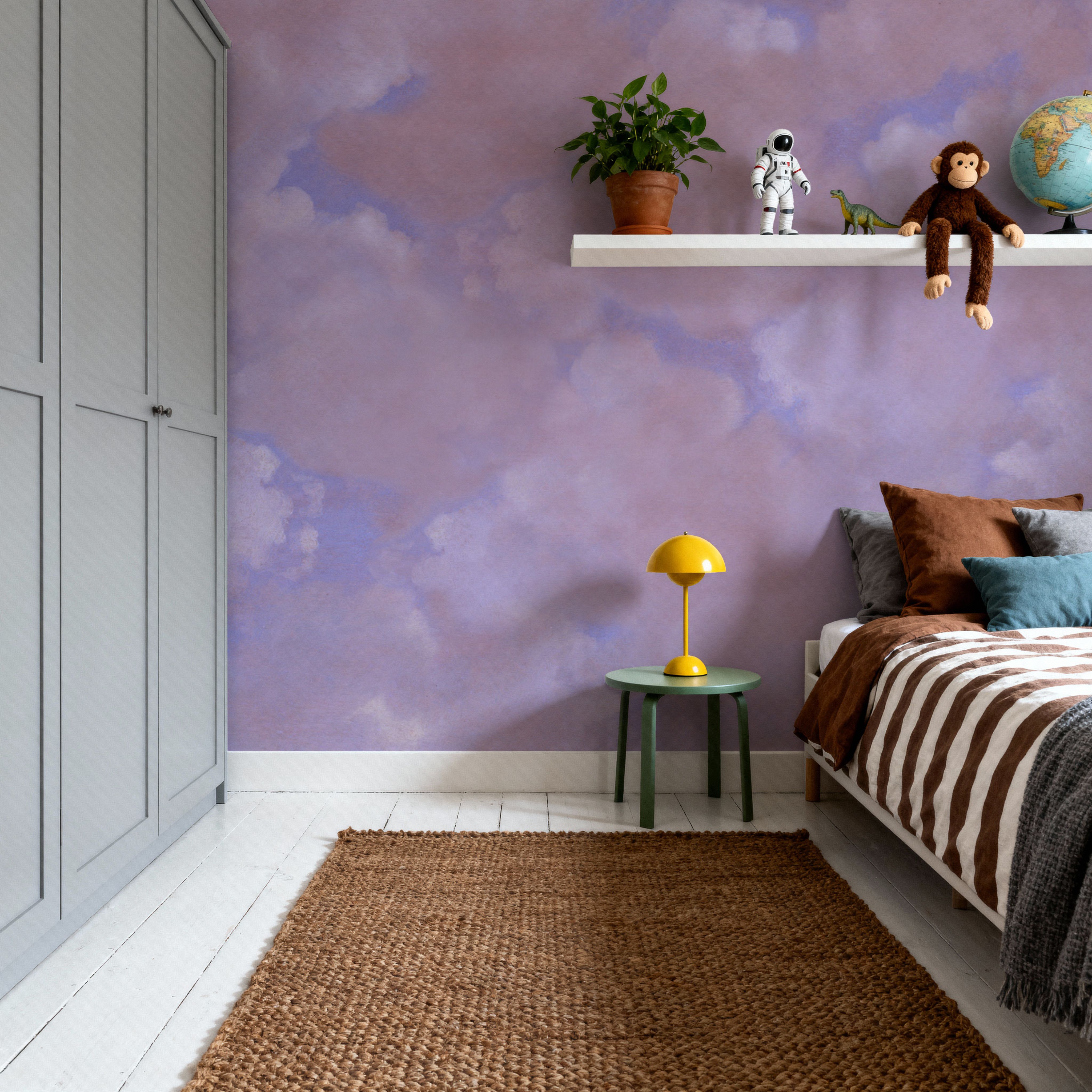 Painted Dreamy Clouds, Aura Indigo