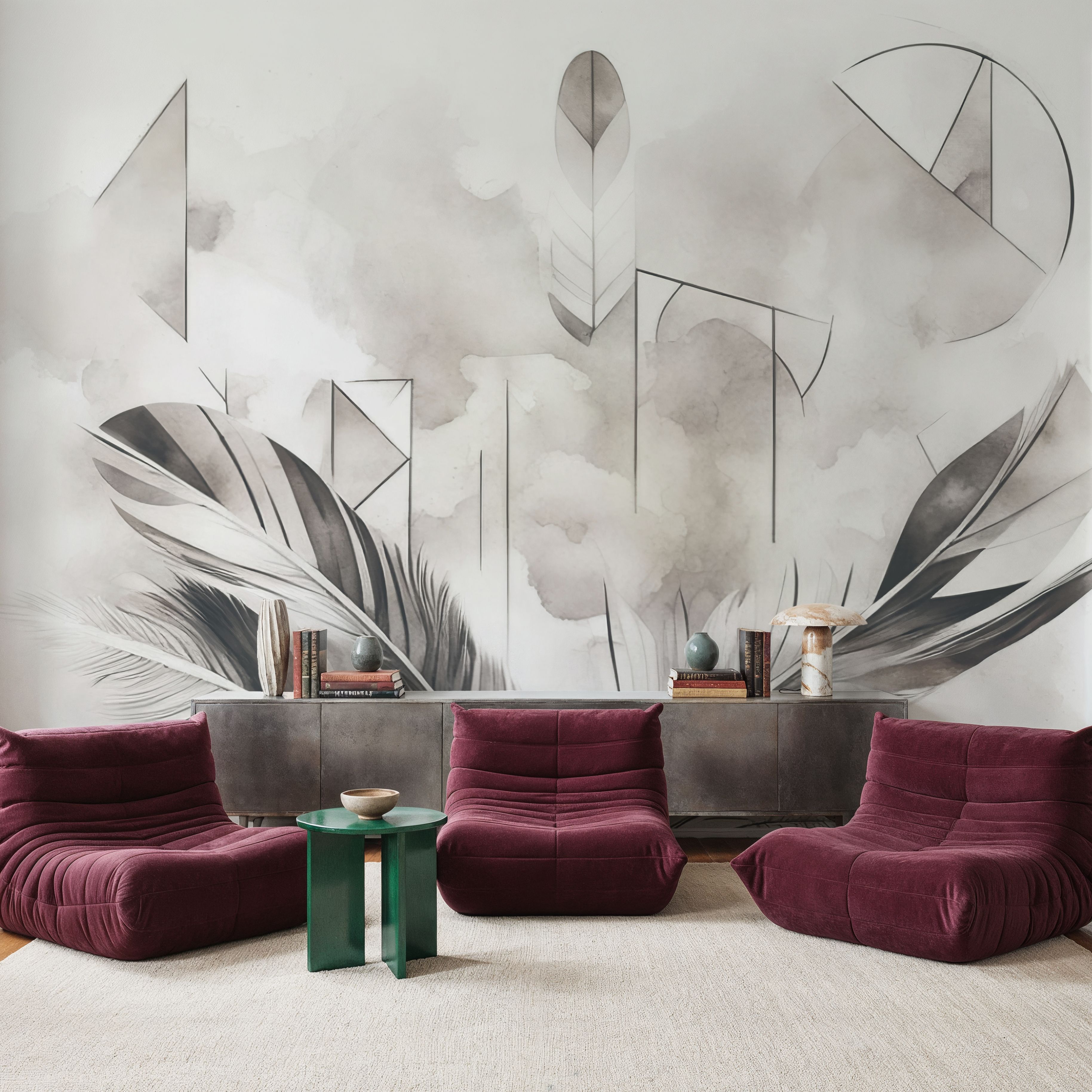 Feather Geometry Smoke