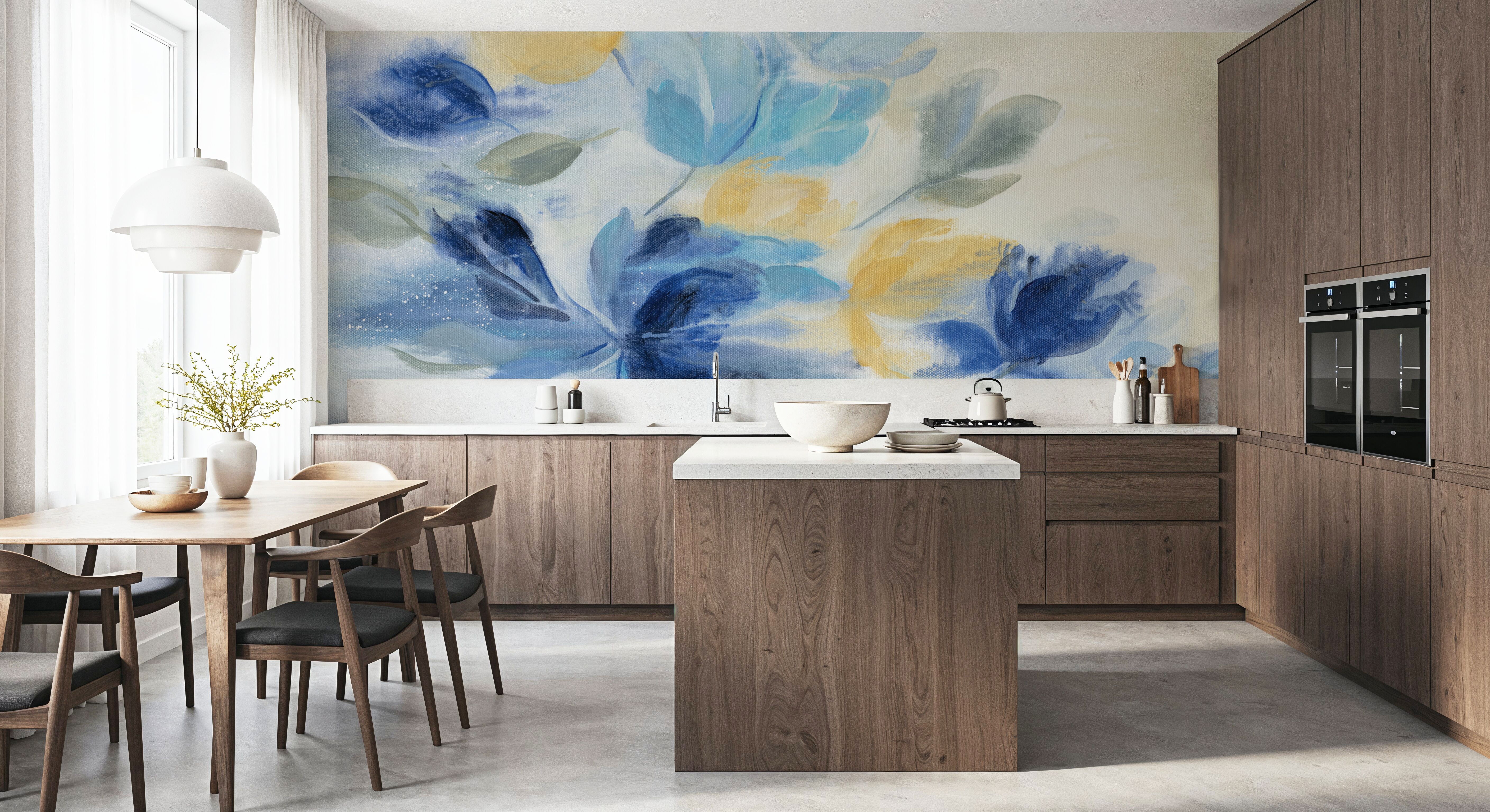 Sapphire Blue Floral II
