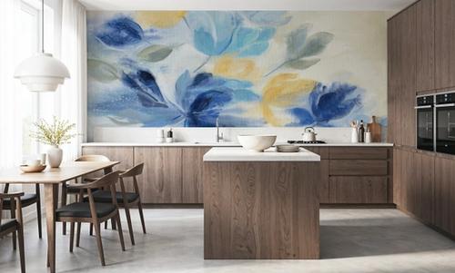 Sapphire Blue Floral II