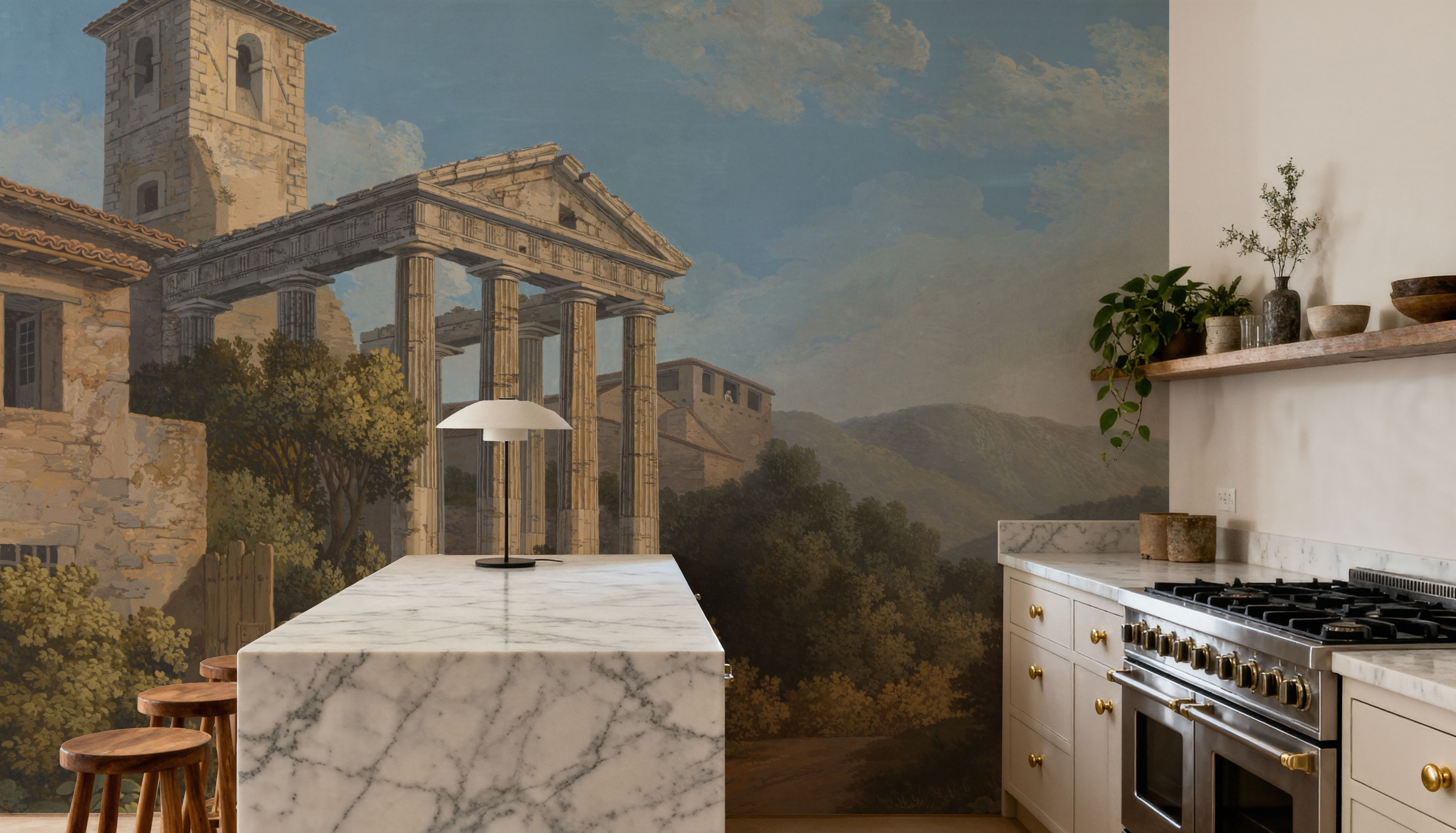 The Temple of Hercules in Cori