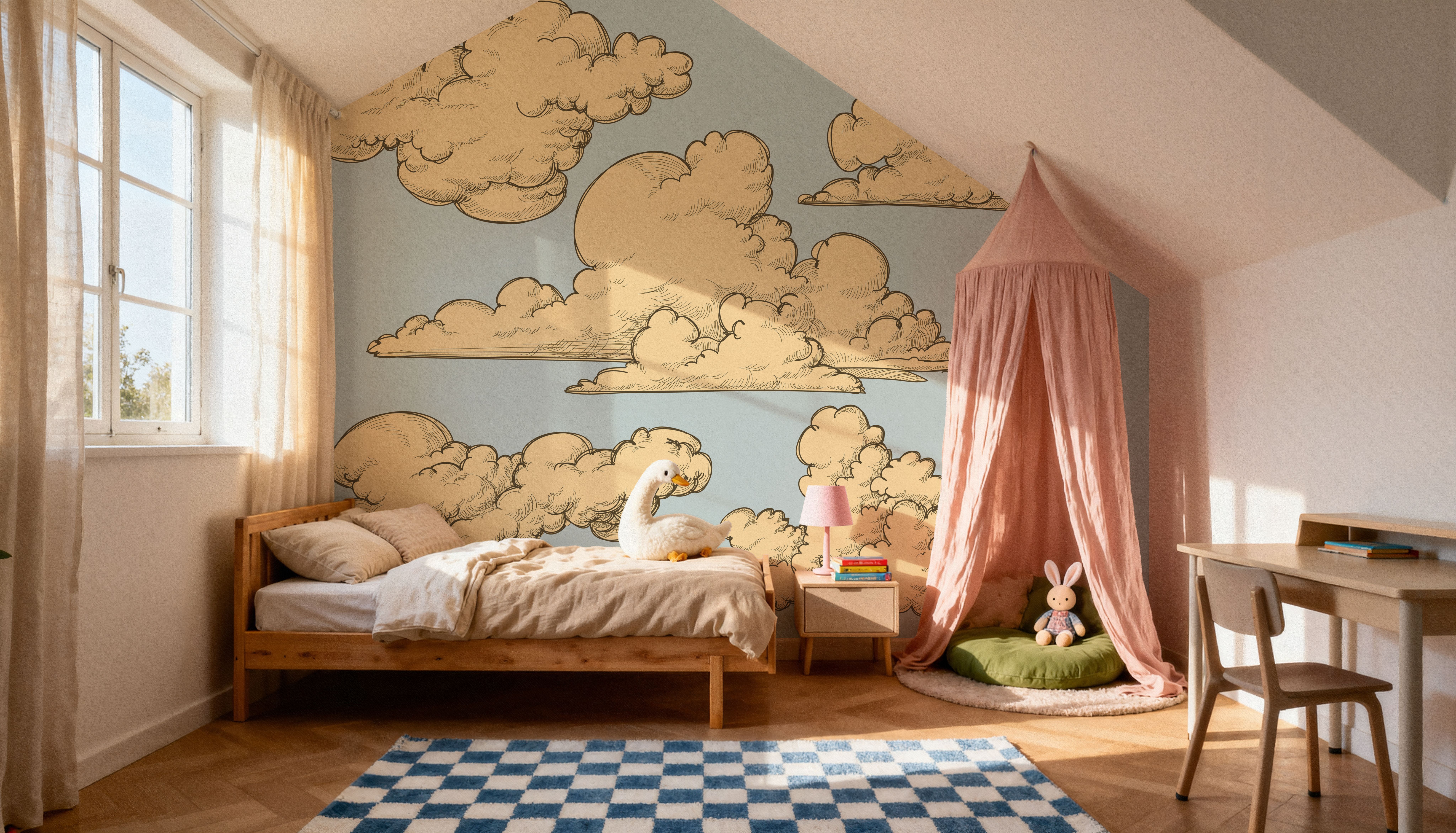 Fluffy Clouds, Wallpaper