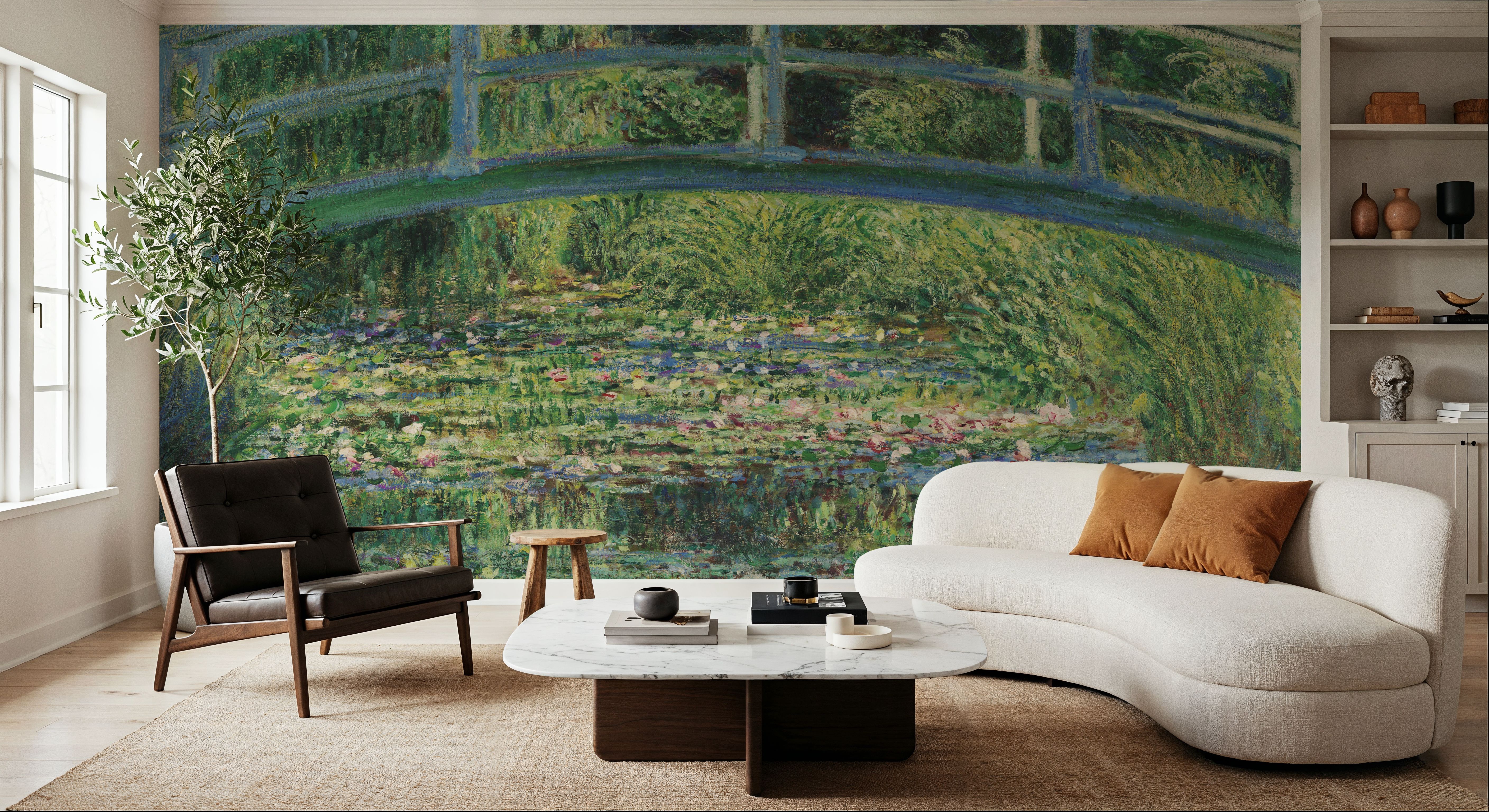 Water Lilies and Japanese Bridge