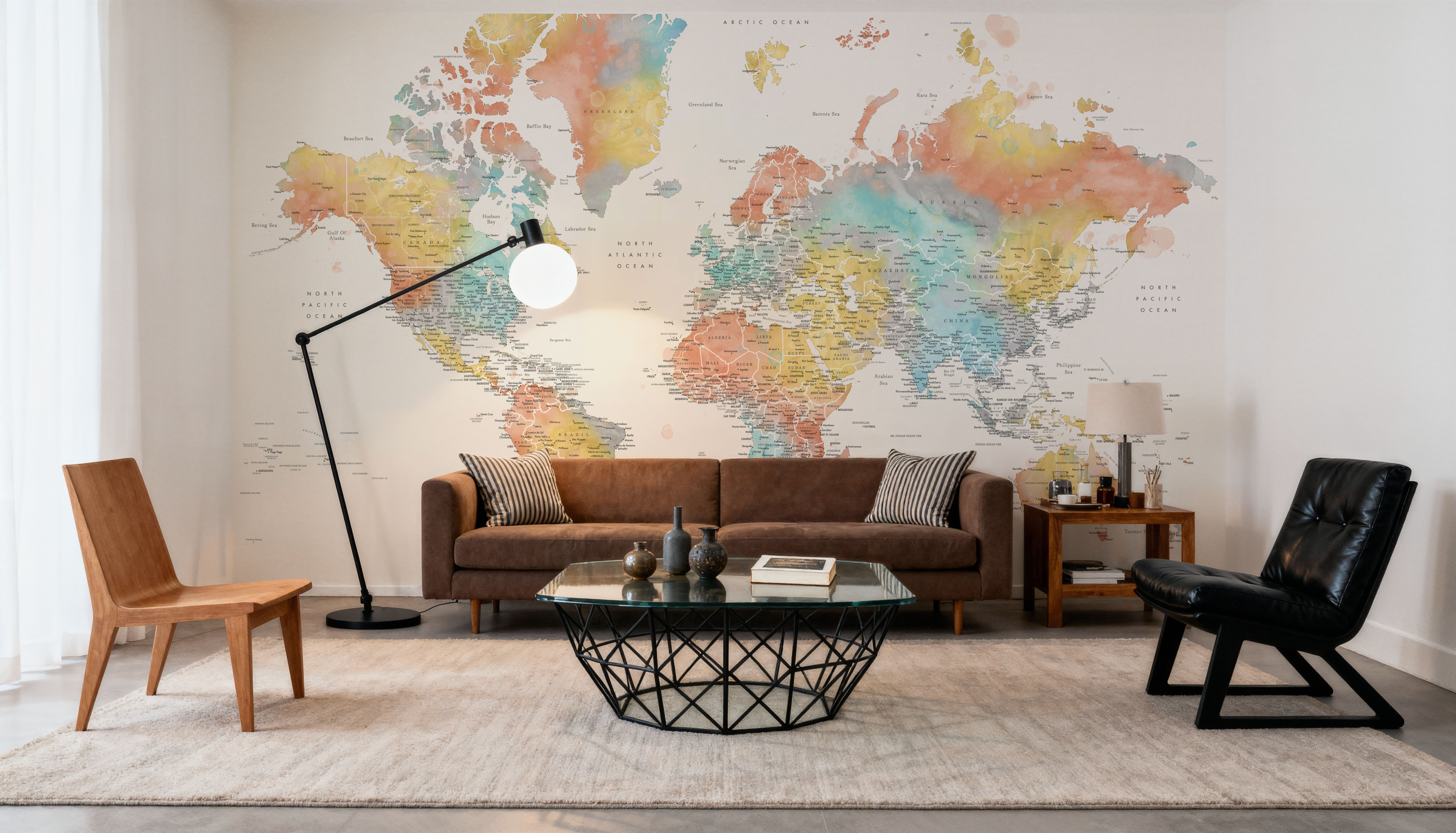 World Map Cities - Fifi, Wallpaper