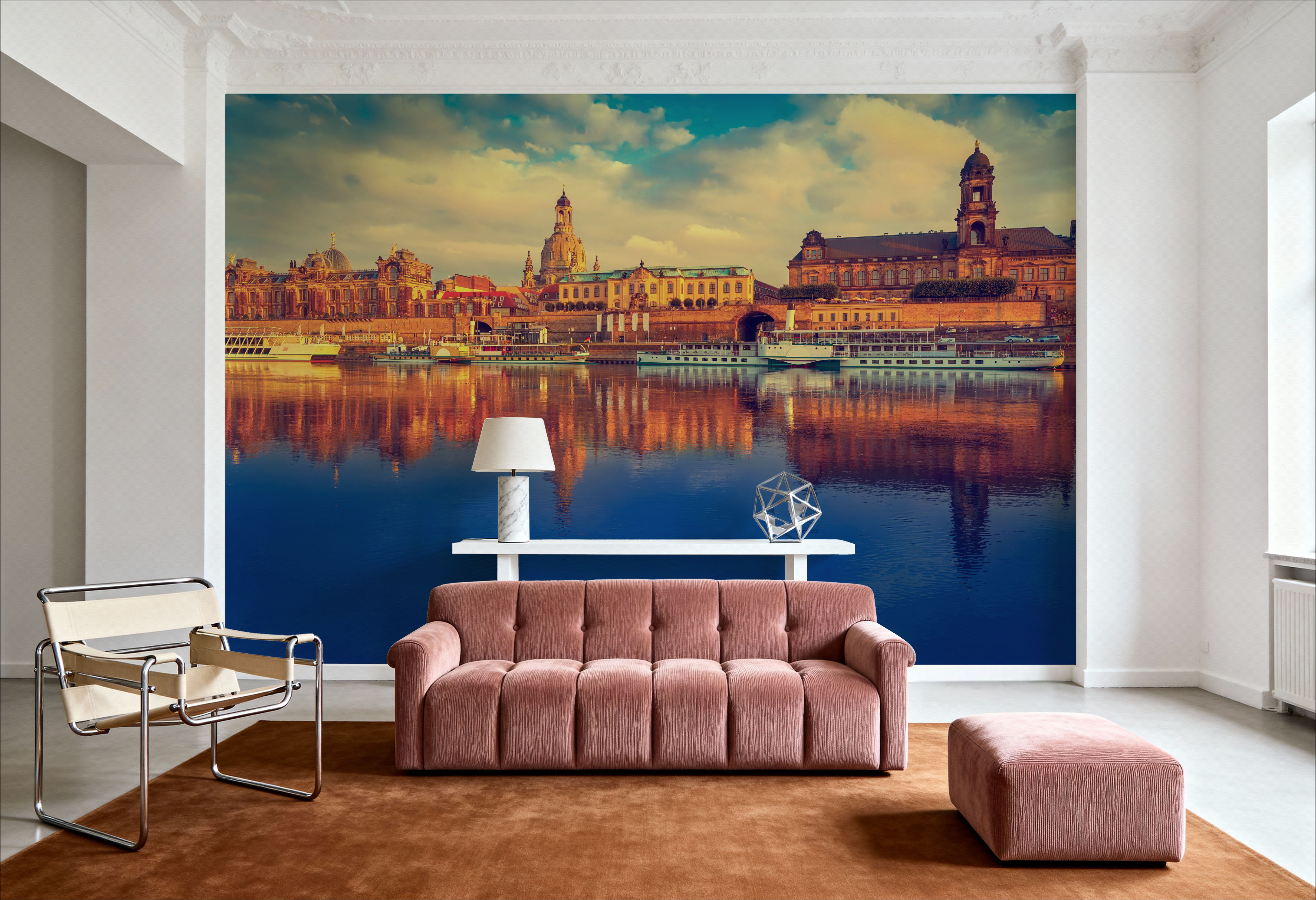 Dresden Reflecion in Elbe River