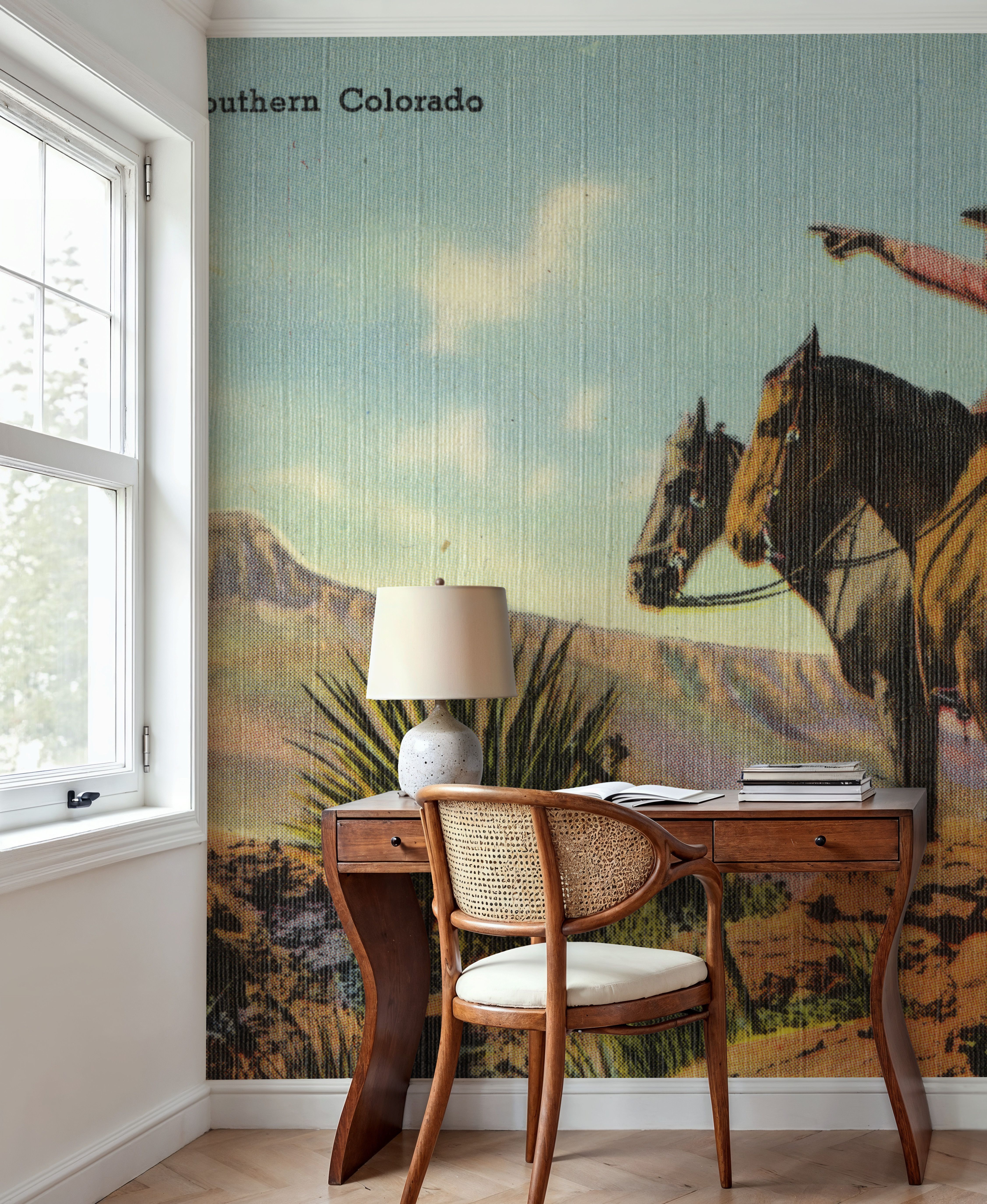 Greetings from Colorado Cowboys - Screenprint Postcard