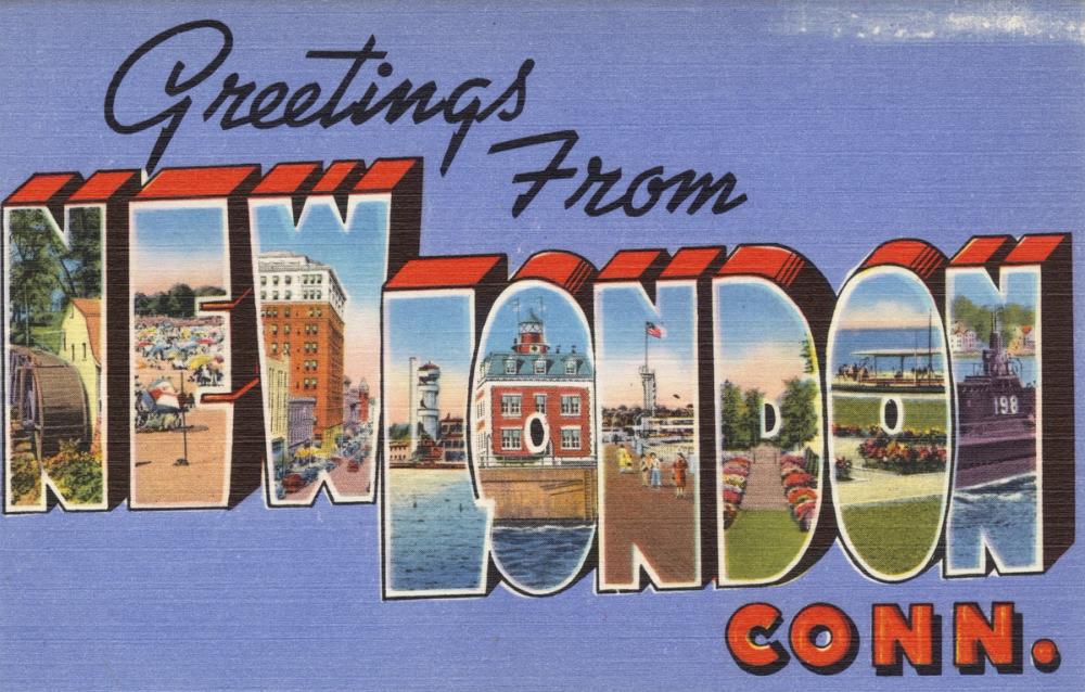 Greetings from New London - Screenprint Postcard