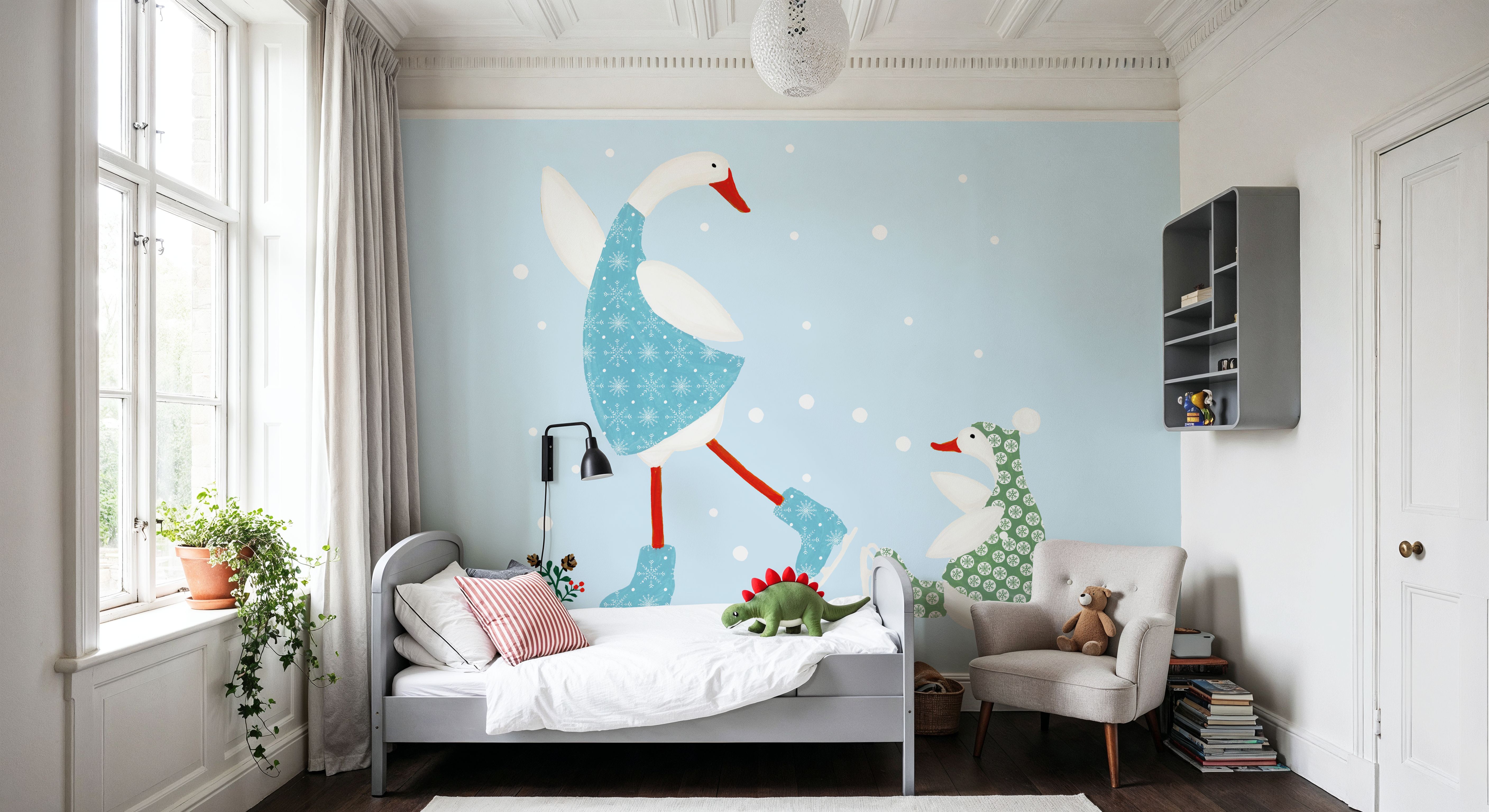 Ducks in the Snow III