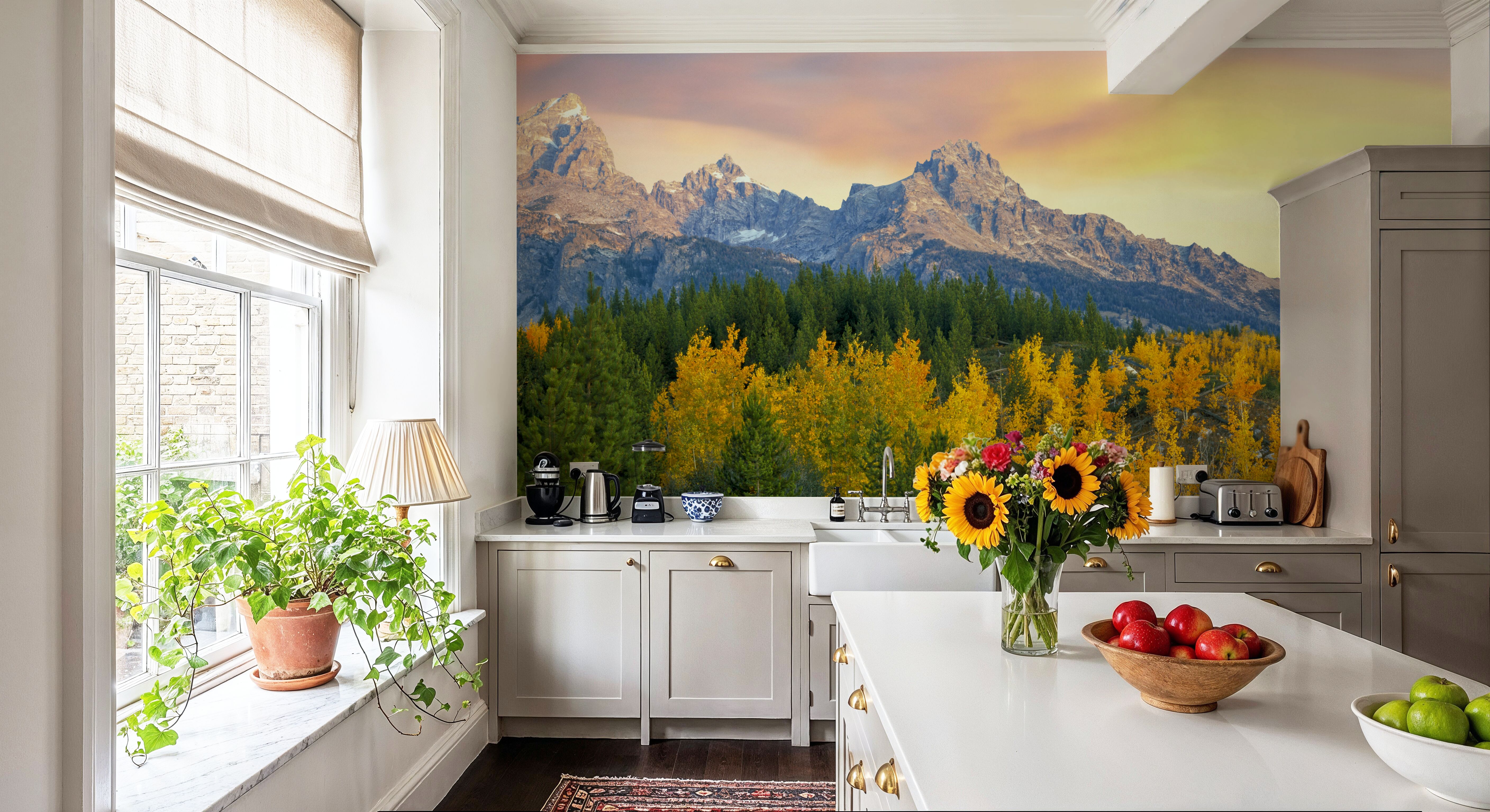 Golden Mountain Majesty, Wallpaper