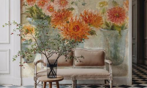 Dahlias in Vases