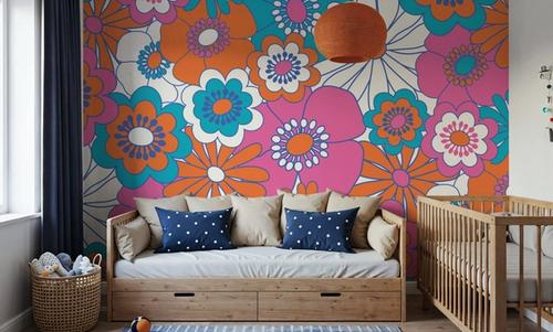 70's Avant Garden, Bright Pink