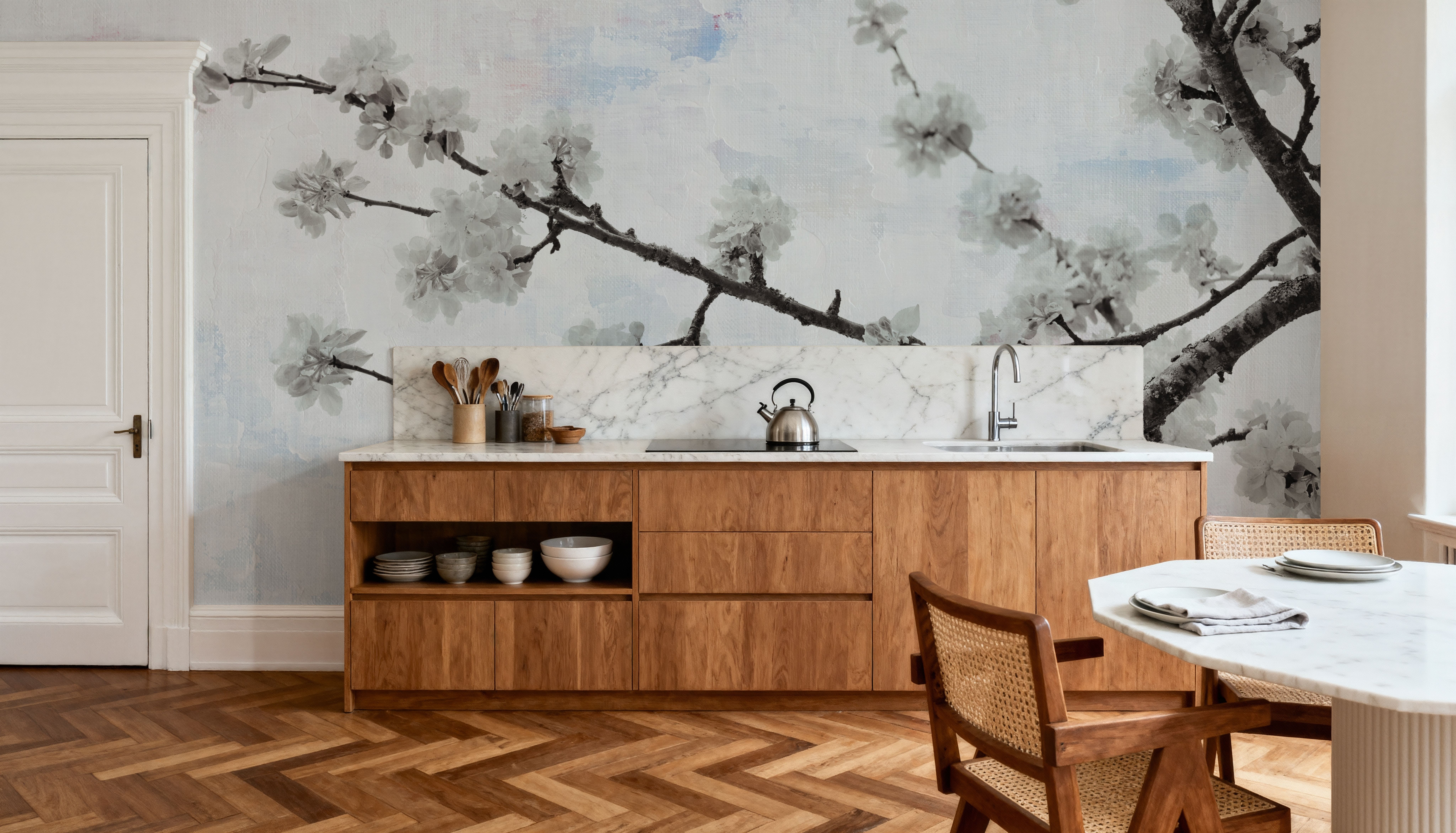 Swiss Blossom, Wallpaper