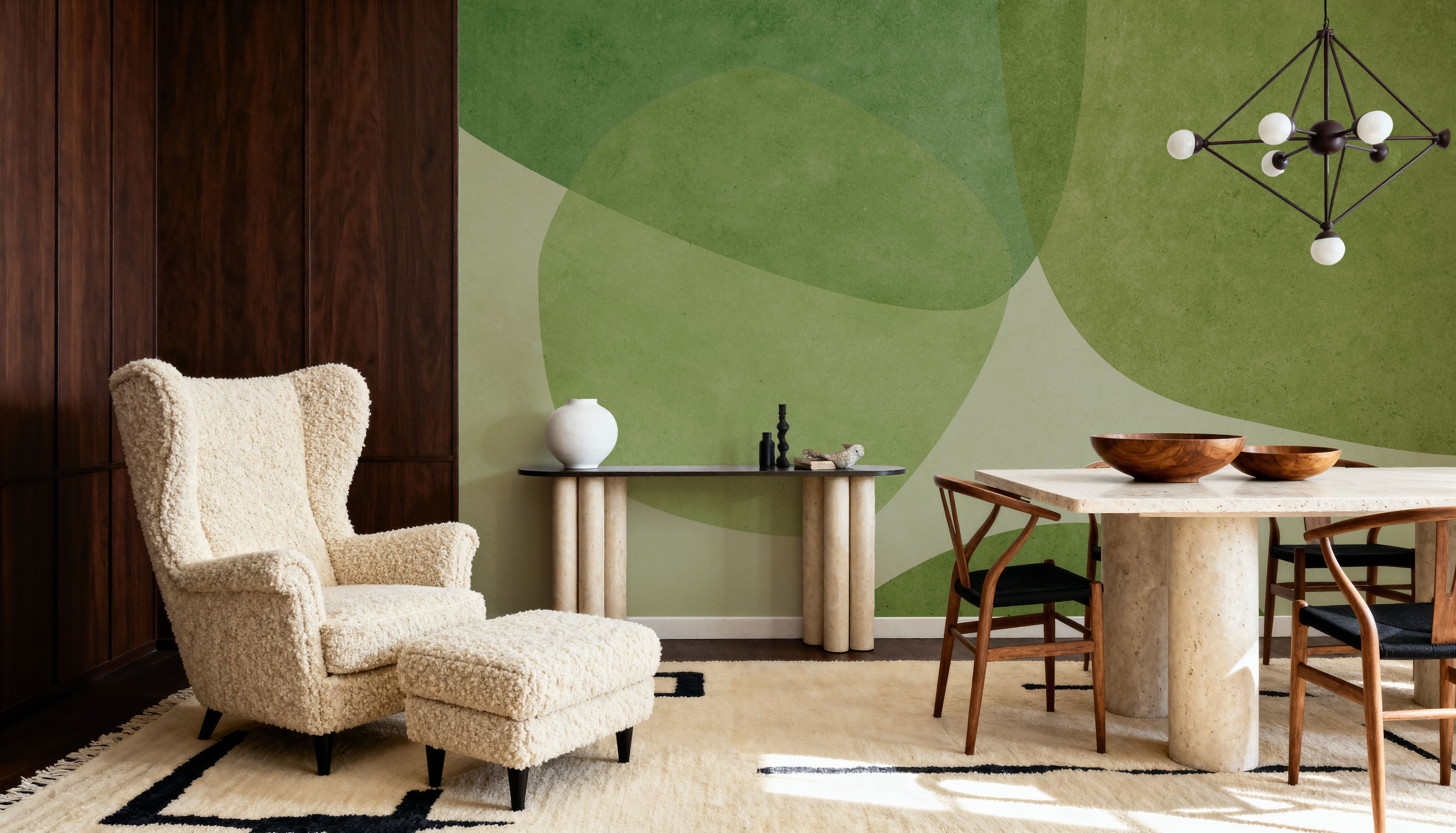 Embracing Shapes, Dill Green