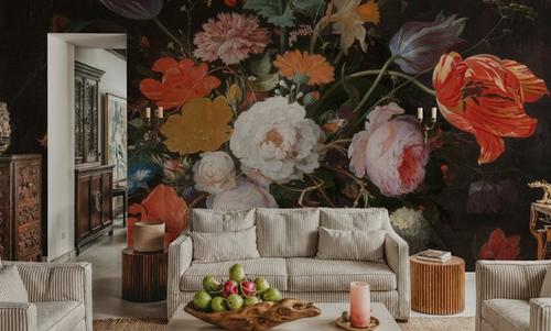 Still Life with Flowers And a Watch