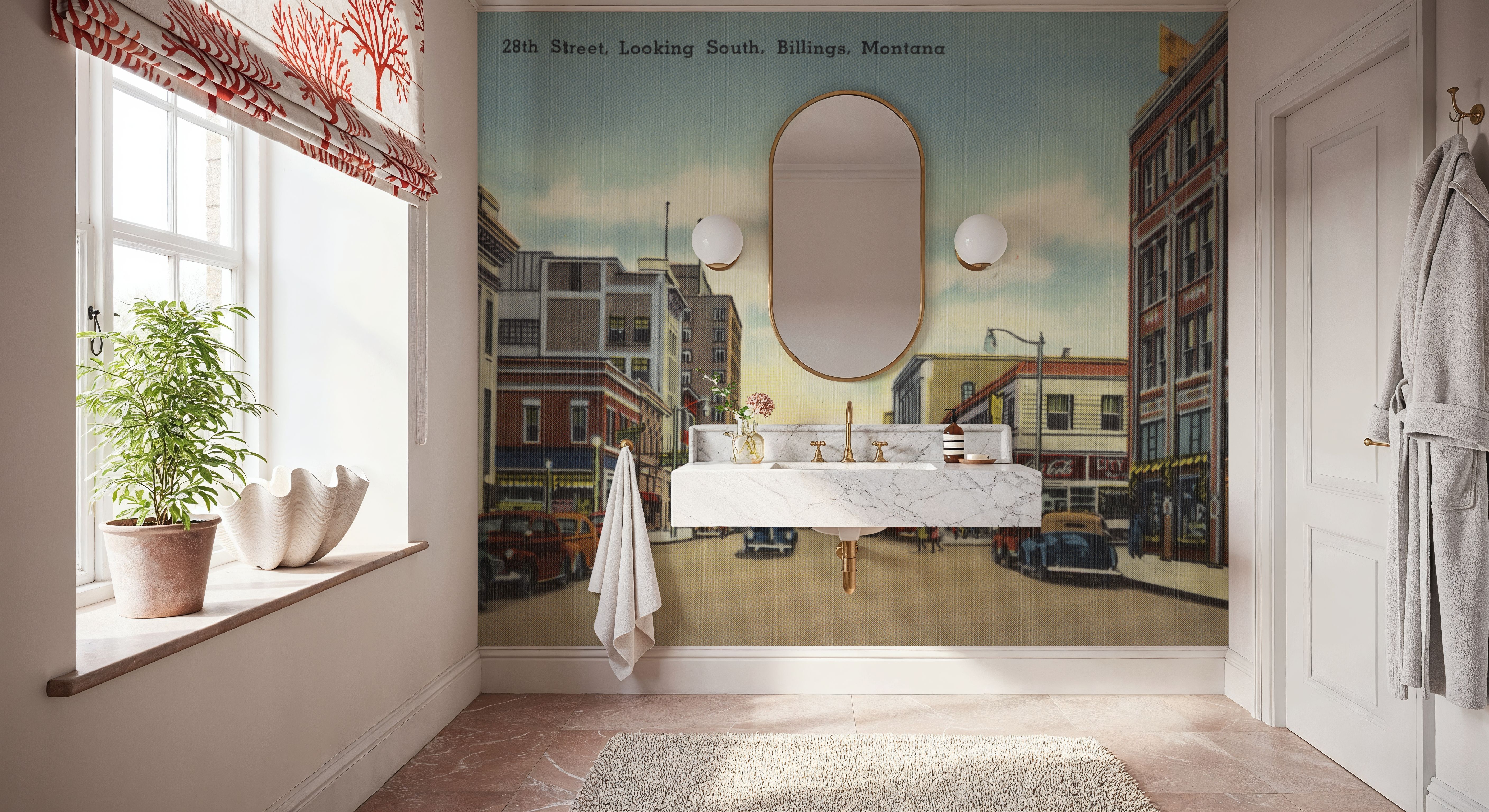 Greetings from Billings Montana - Screenprint Postcard