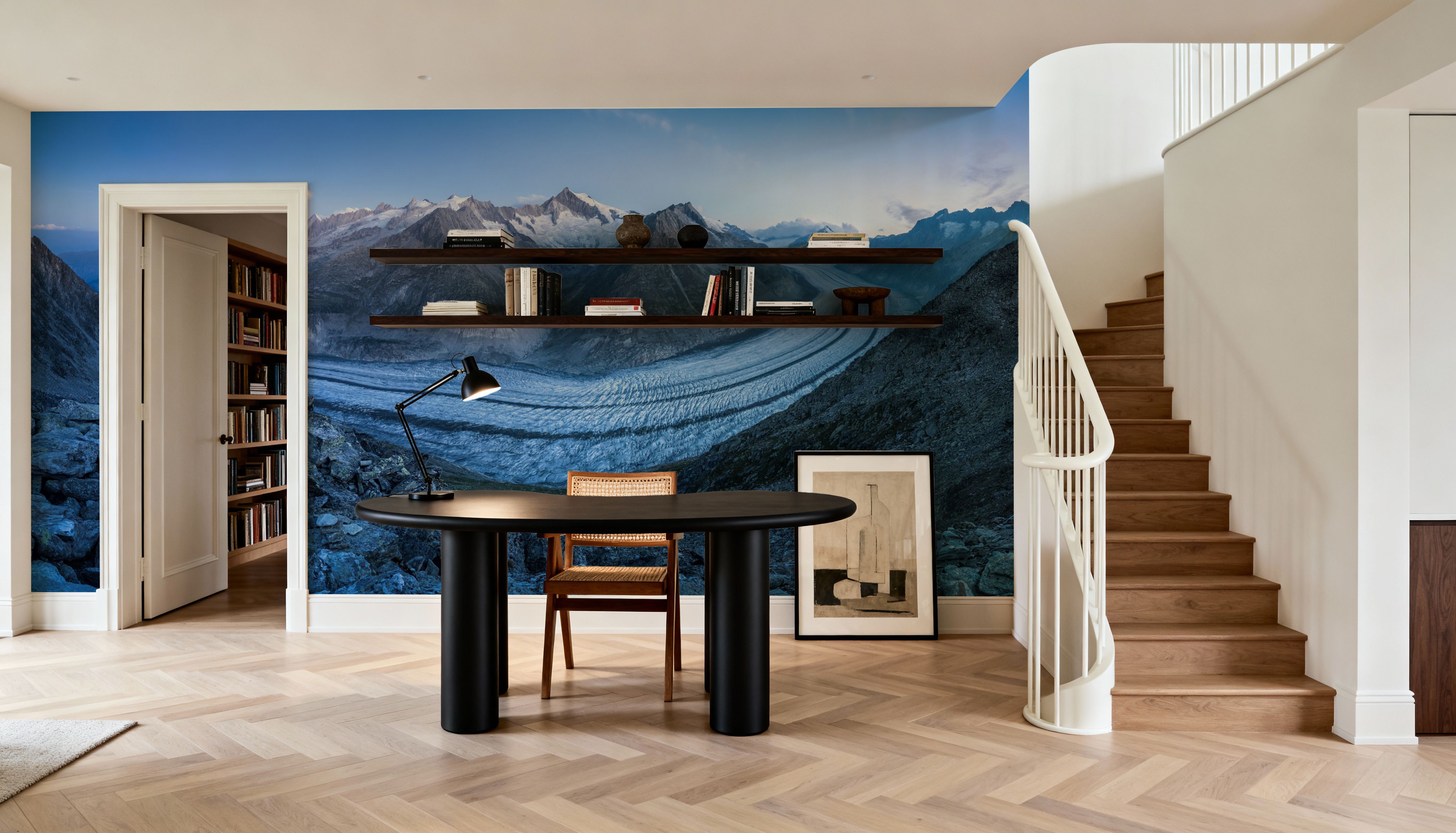 Aletsch Glacier Moon