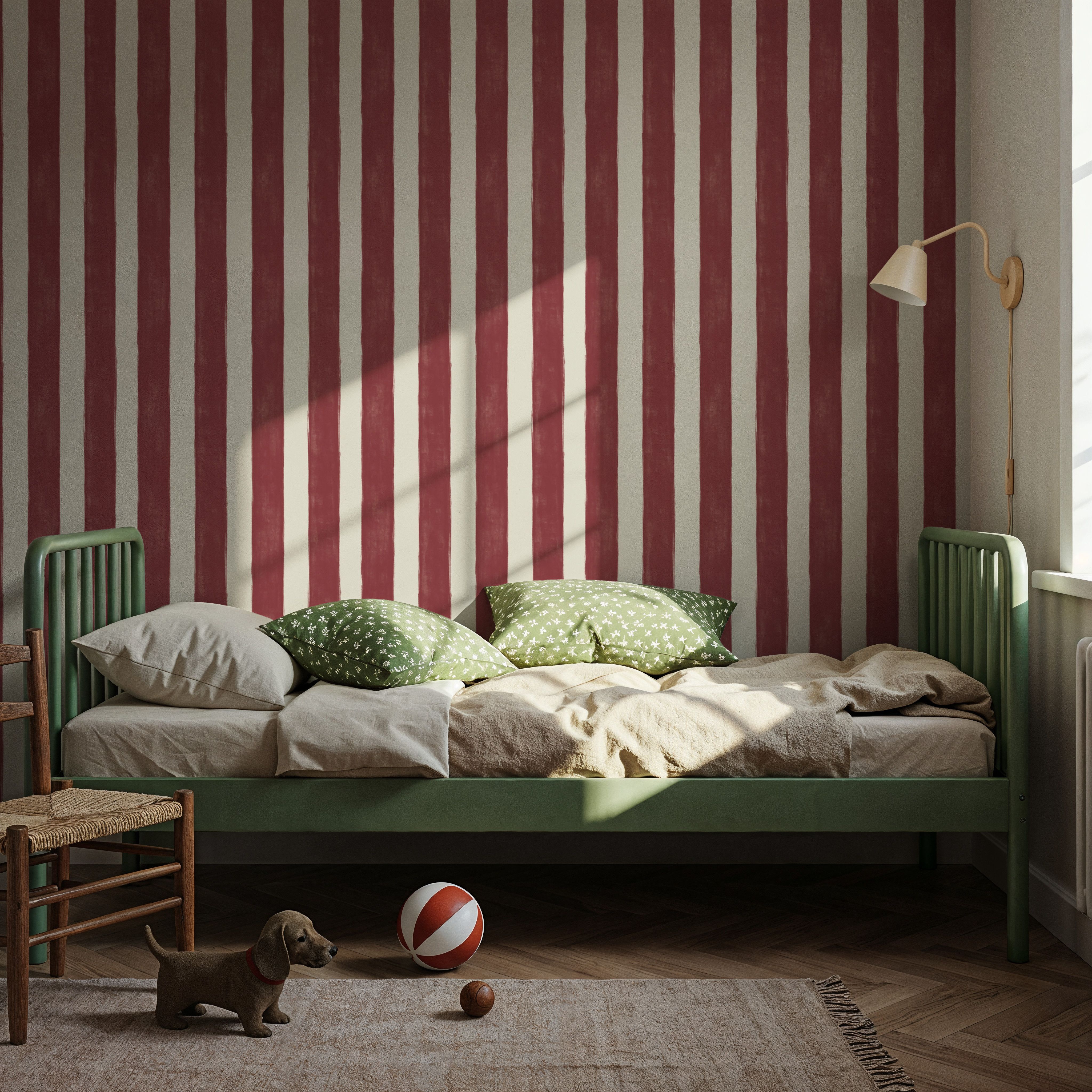 Sino Vertical Lines, Red