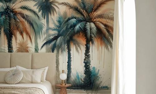Palm Grove Watercolor