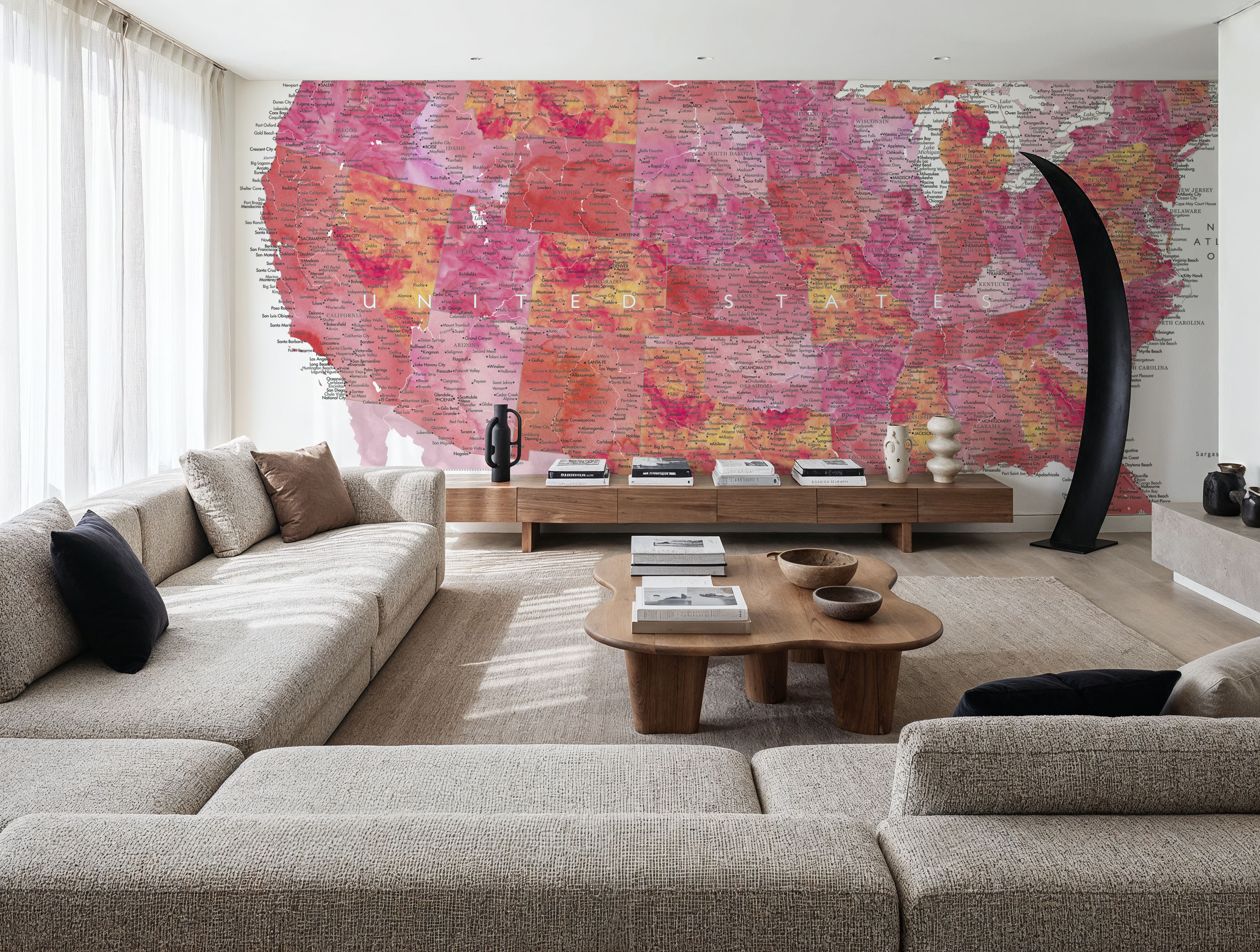 US Map Detailed - Tatiana