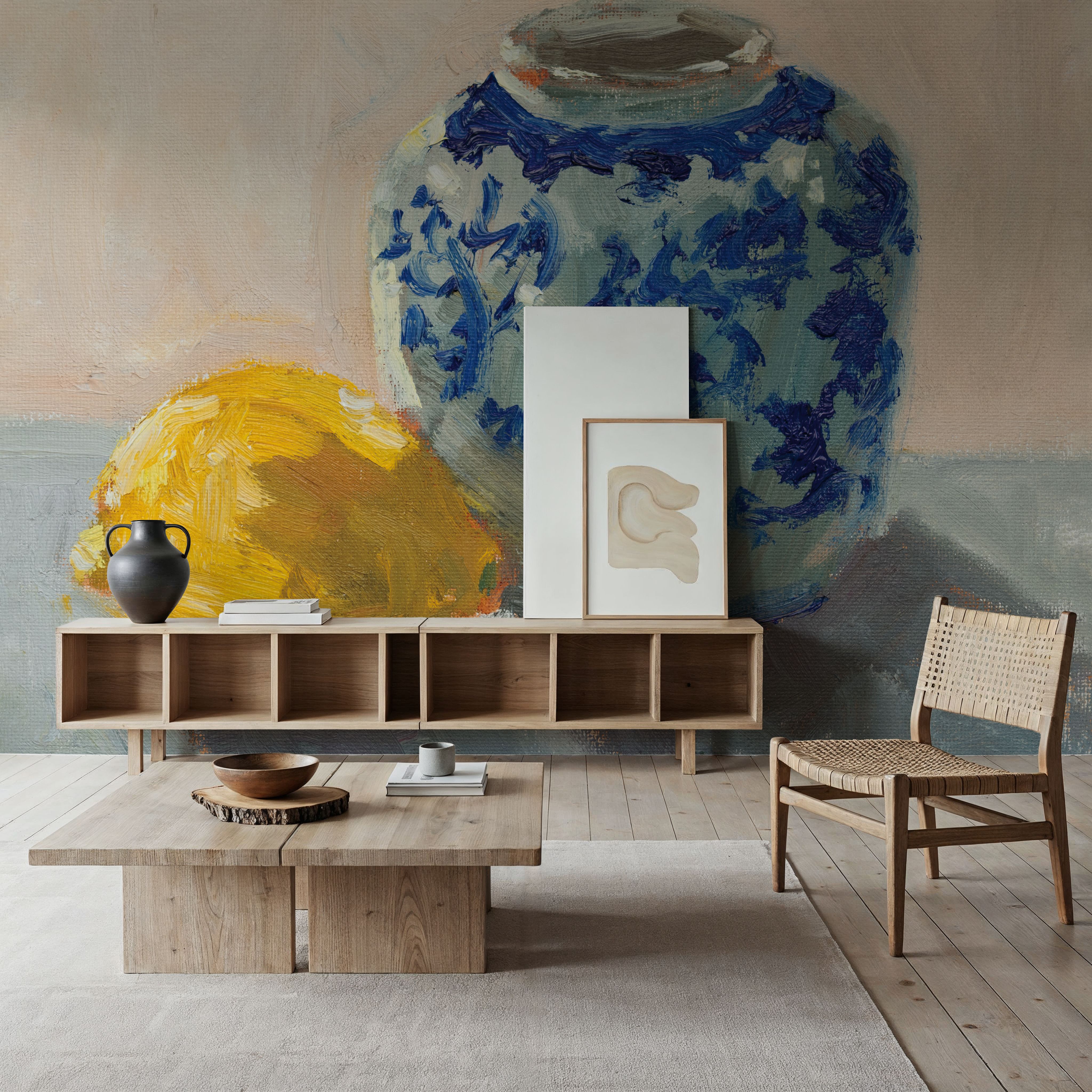 Lemon with Chinoiserie Pot