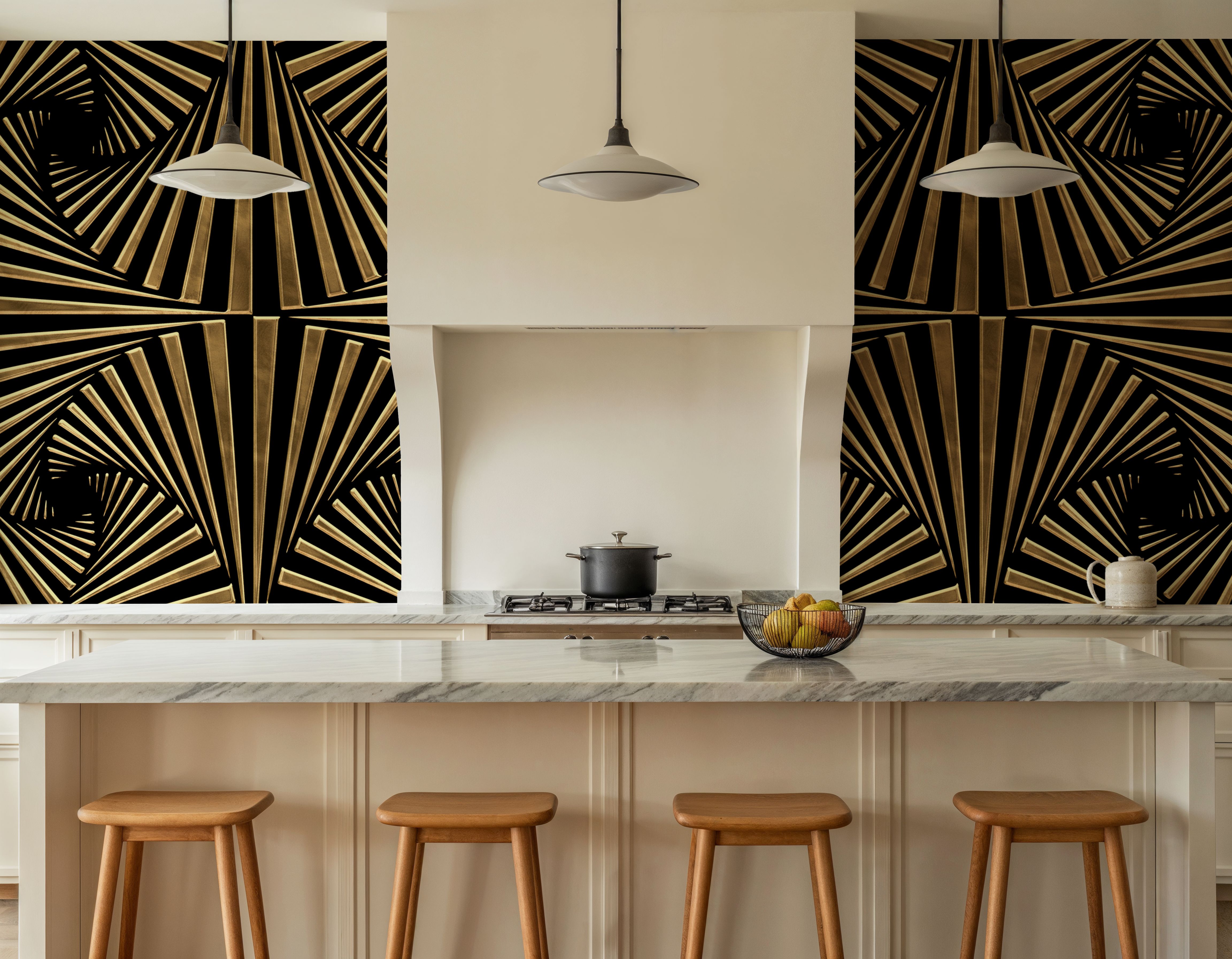 Art Deco Fans, Mural