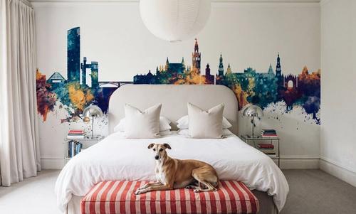 Sevilla Skyline Blue & Bronze