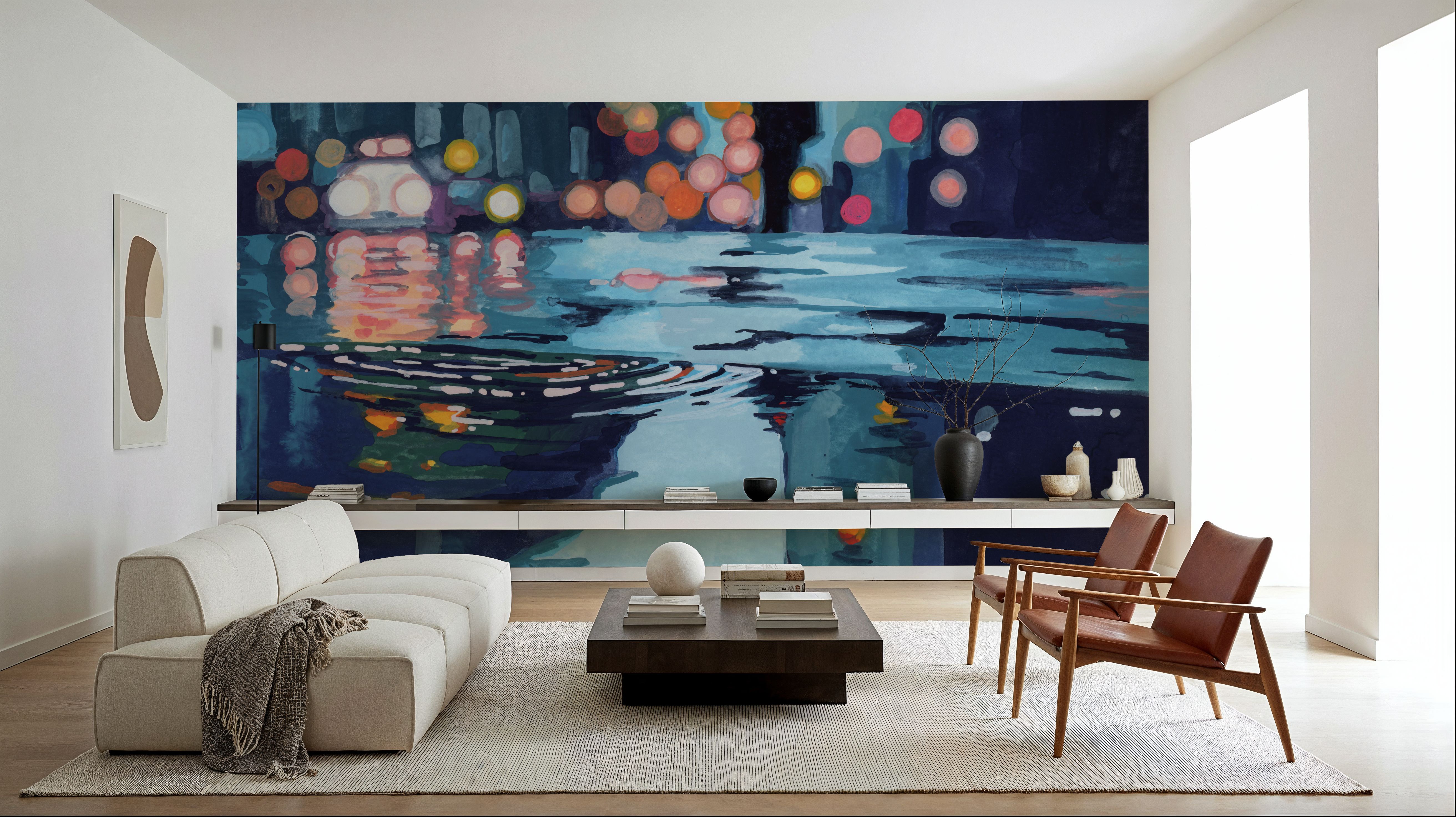 City Puddles After Storm