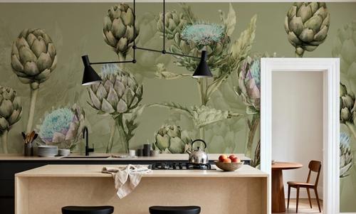 Artichoke Blooms, Pistachio