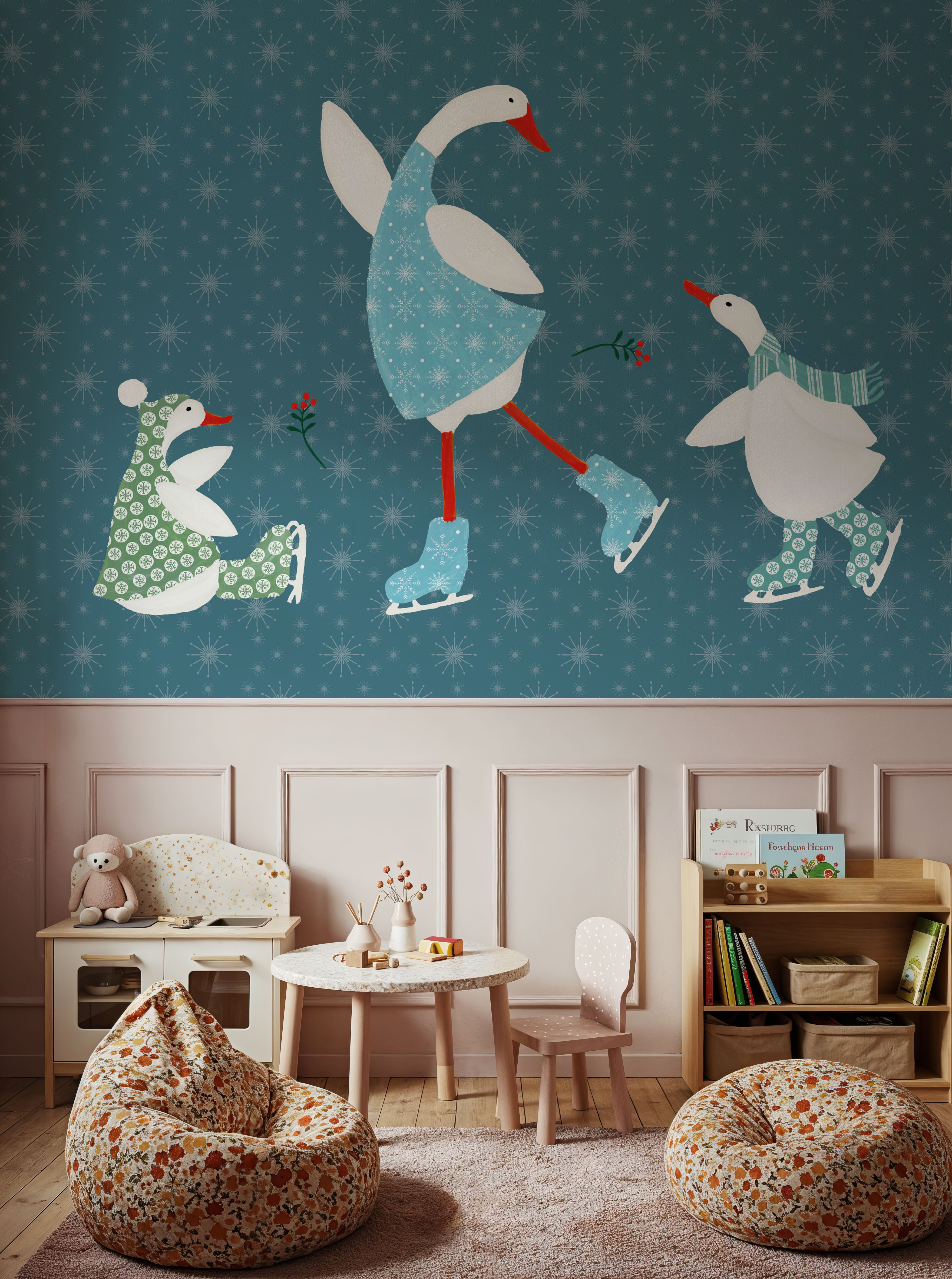 Ducks in the Snow VI