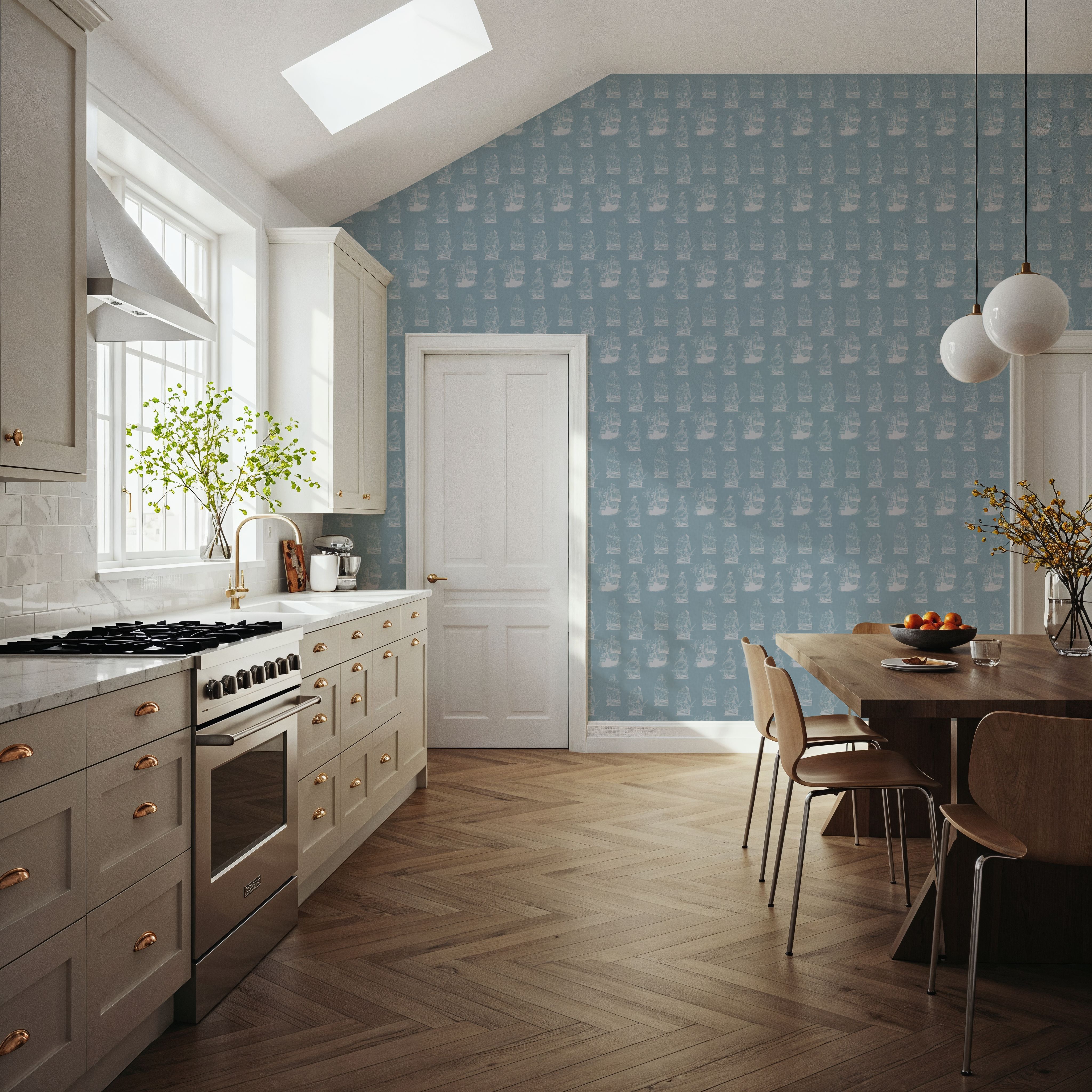 Pirate Ships Steel Blue