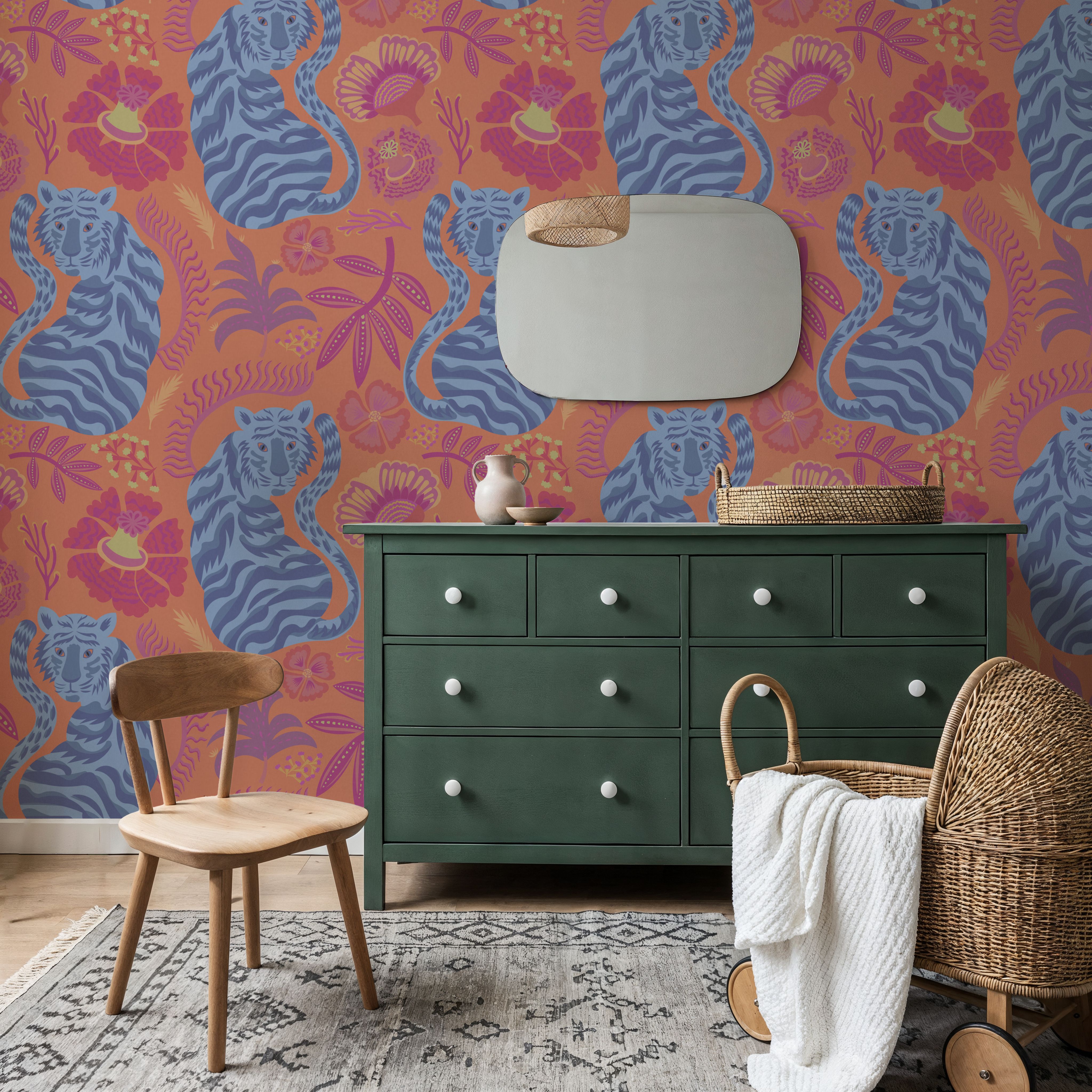 Painterly Tigers Orange