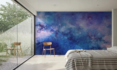 Blue Cosmic, Watercolor