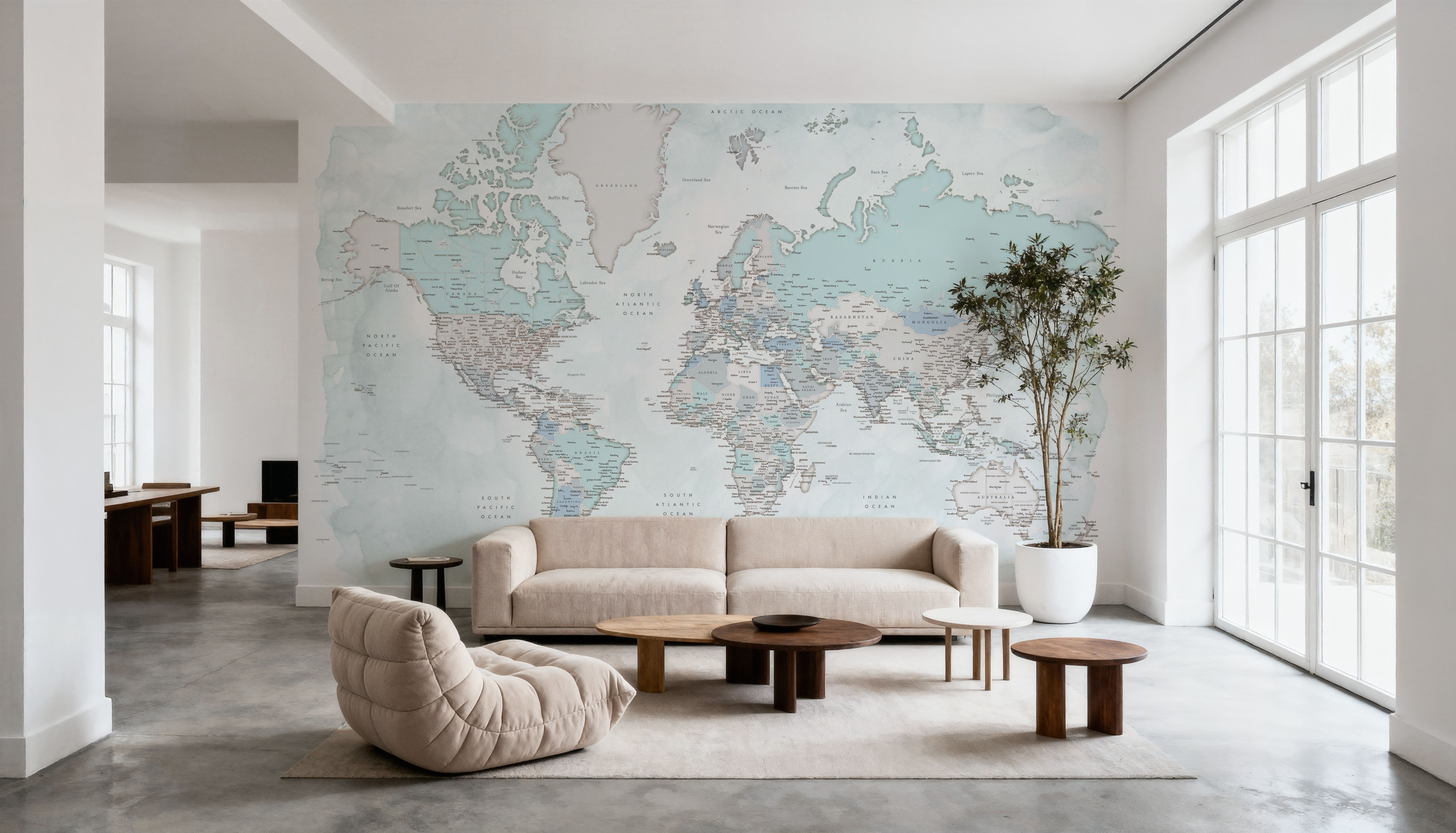 World Map Cities - Rebe