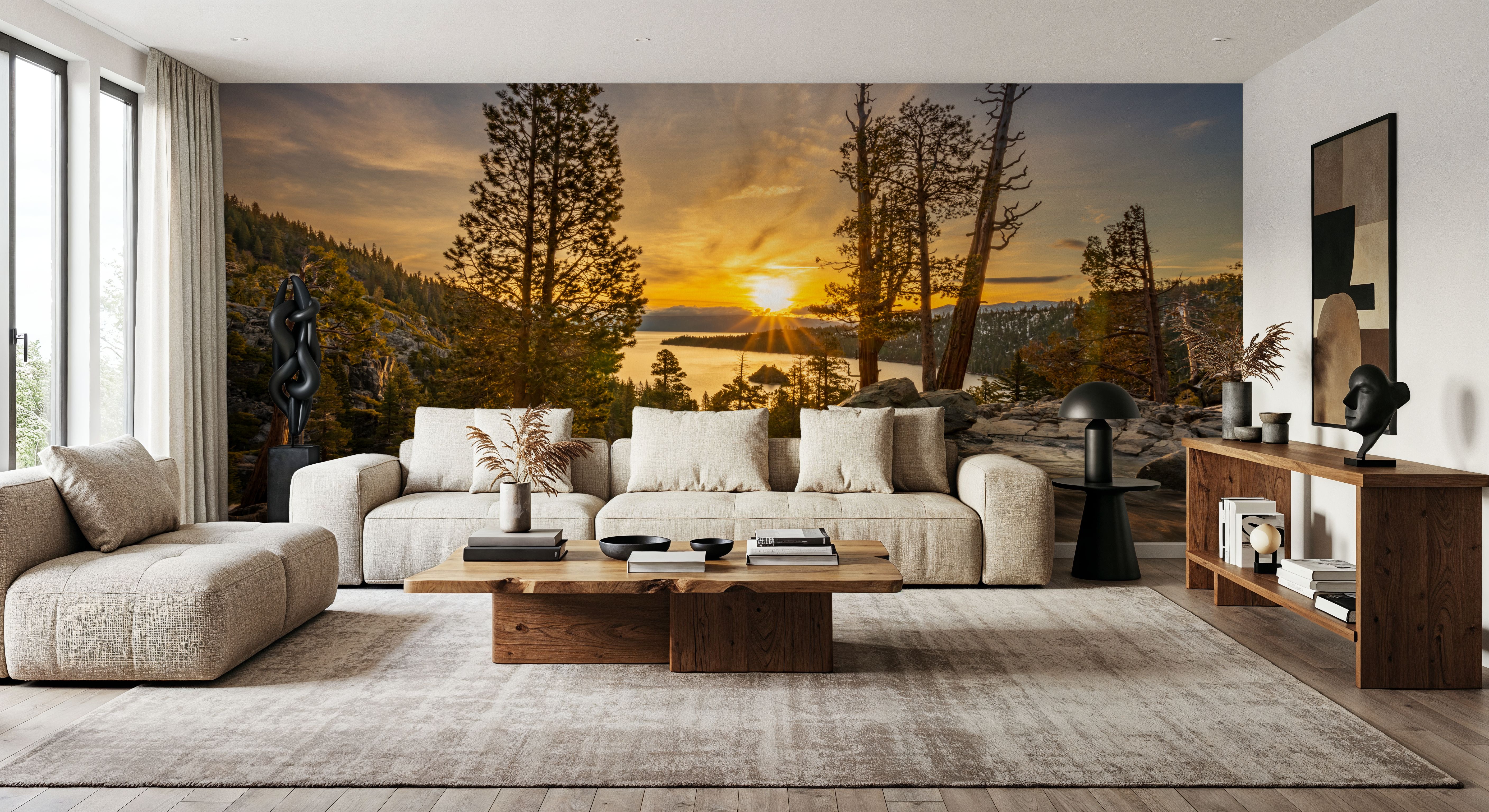 Snow Melting at Lake Tahoe, Wallpaper