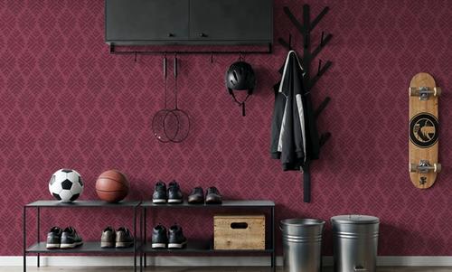 Bohemian Leaves Burgundy