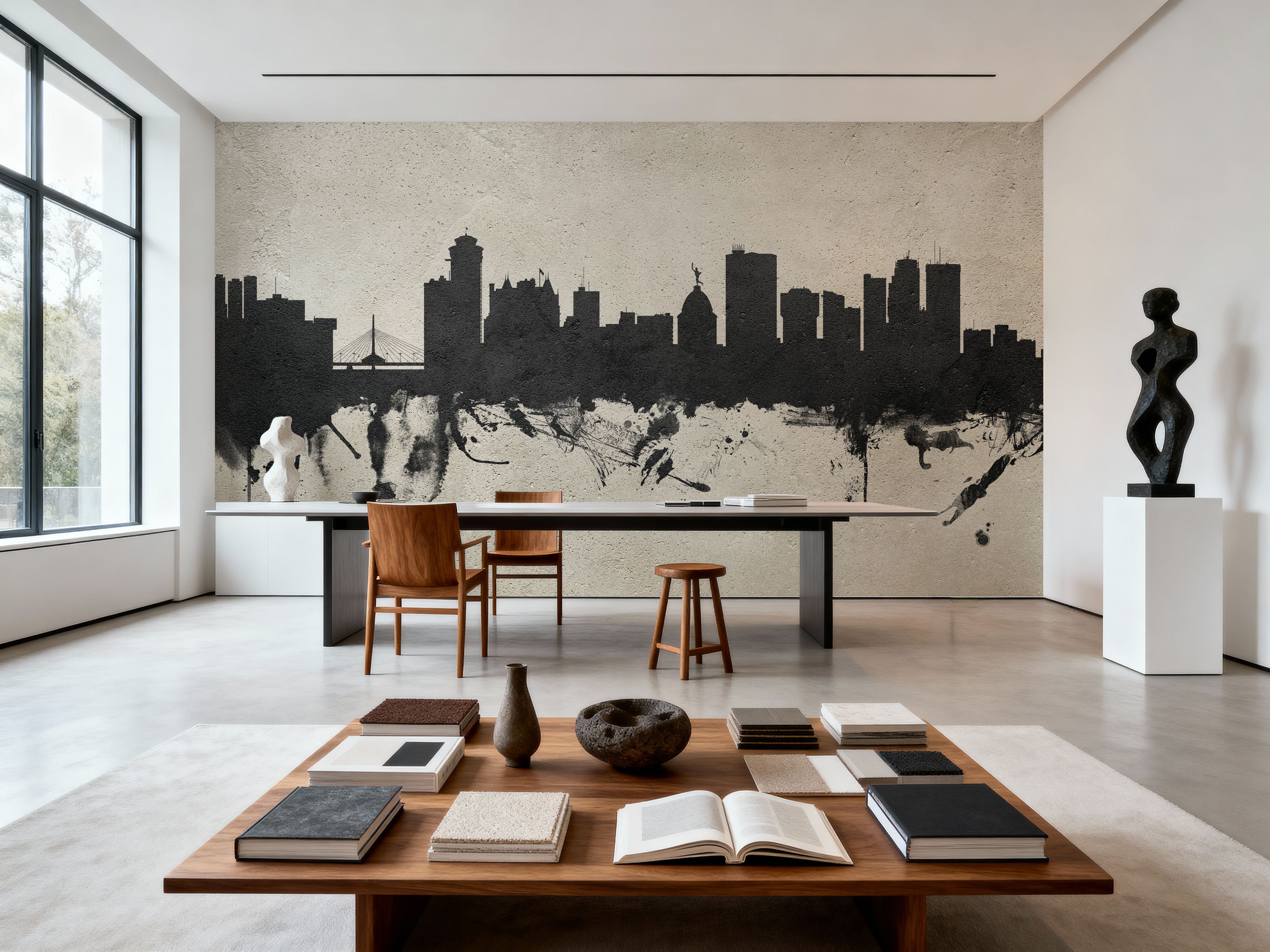 Winnipeg Canada Skyline Concrete
