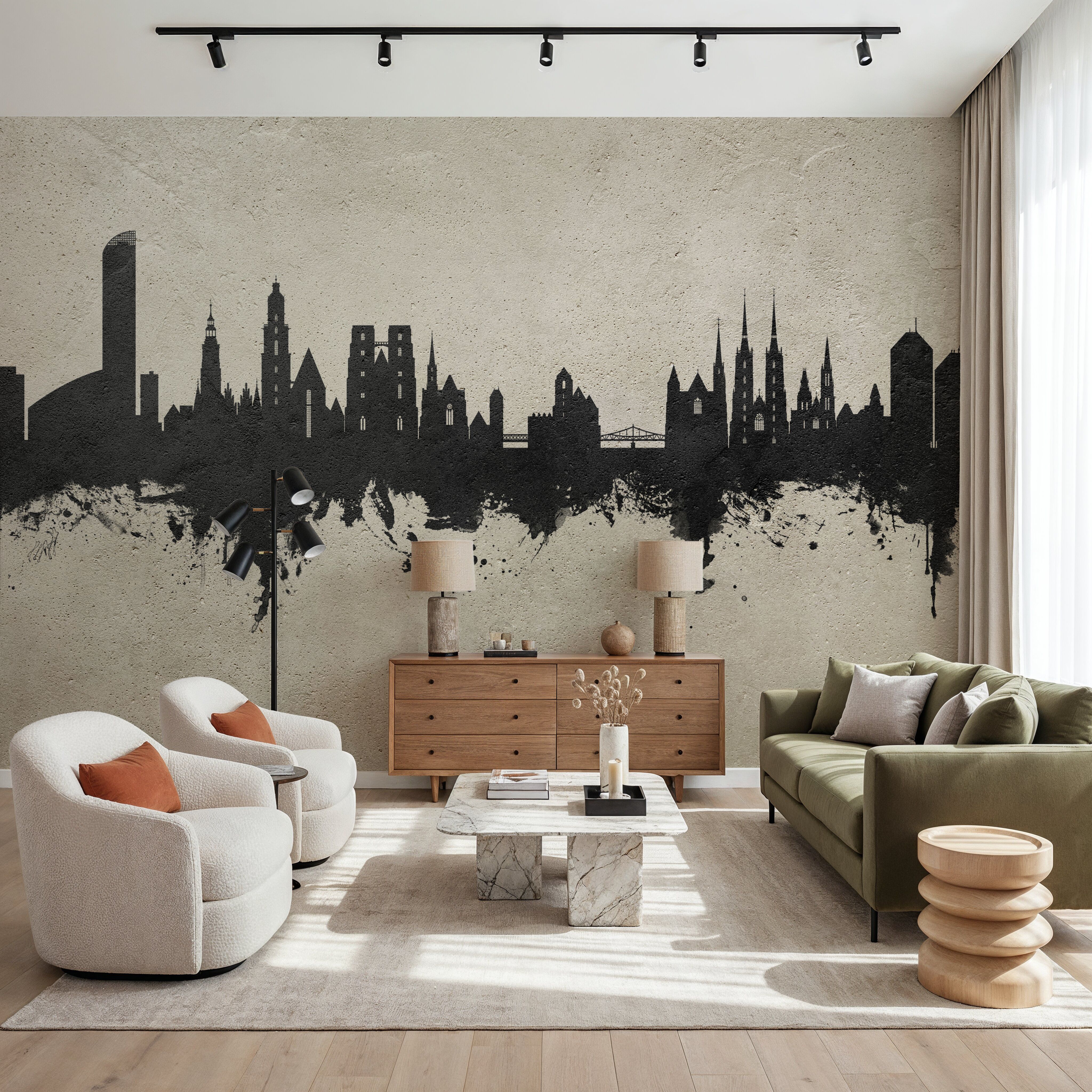 Wroclaw Poland Skyline Concrete