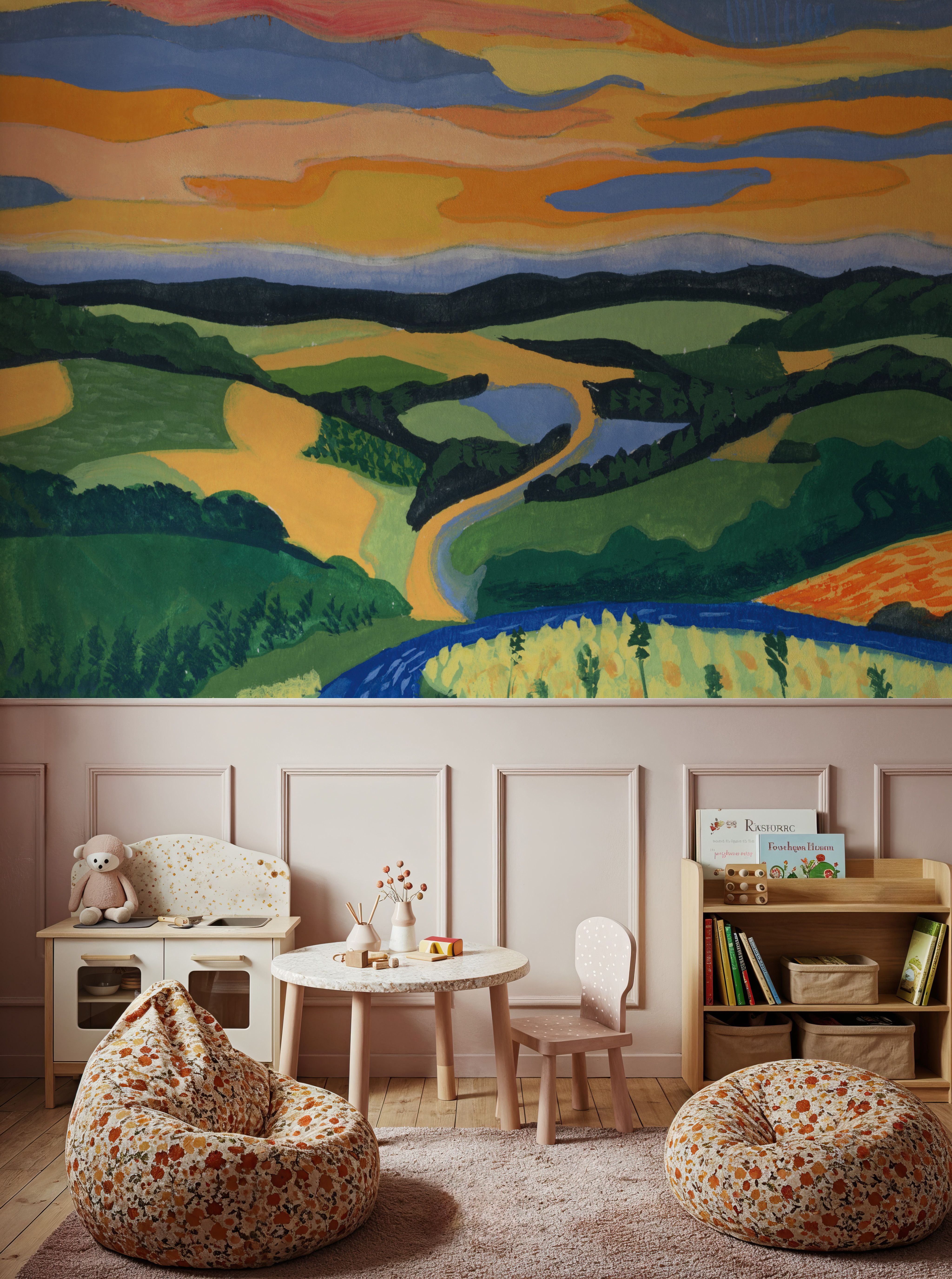 Sunset Over Rolling Hills