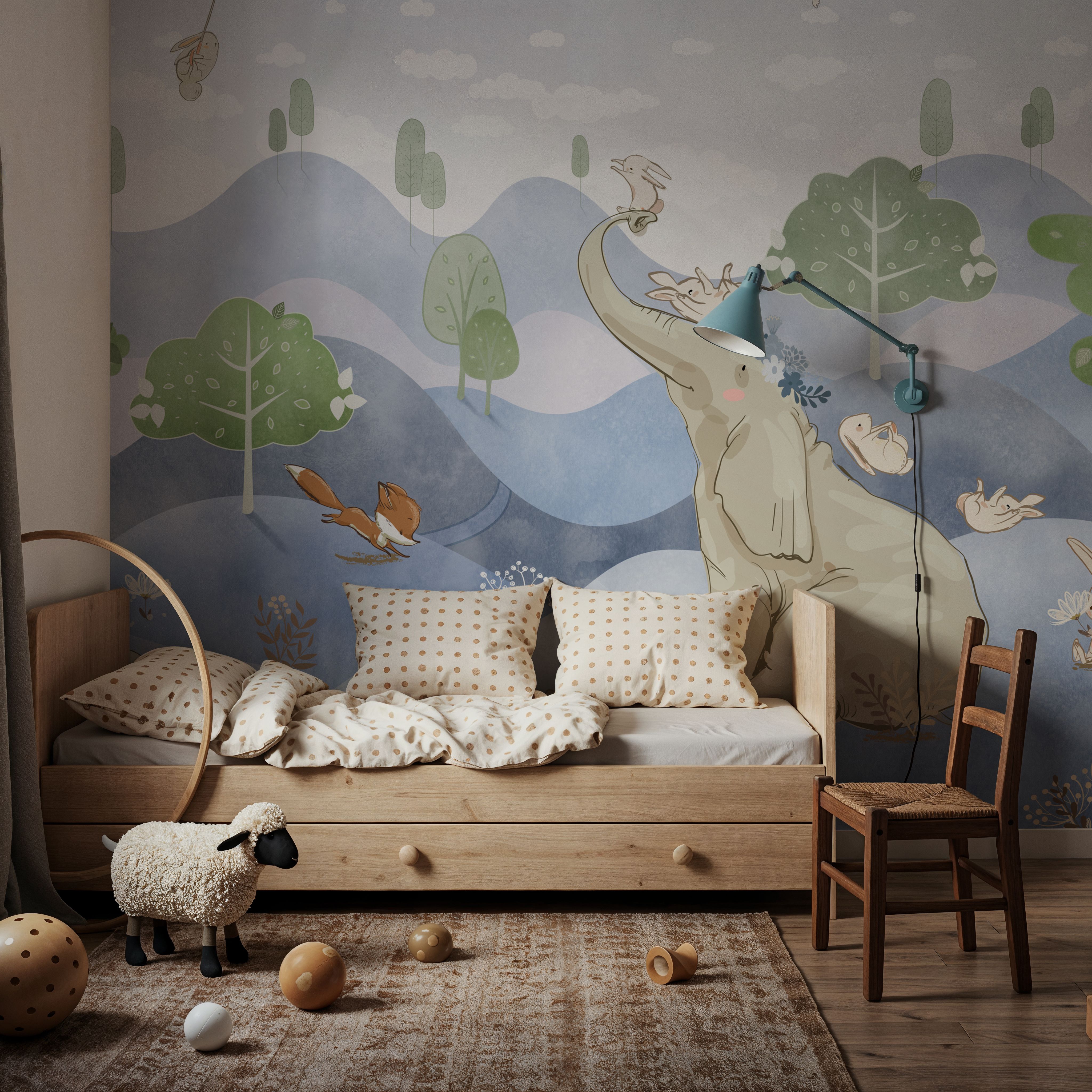 Bunny Friends, Blue