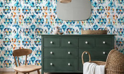 Happy Blue Ikat