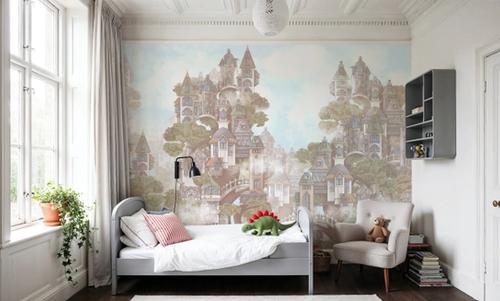 Treehouse Neighborhood Warm Pastel