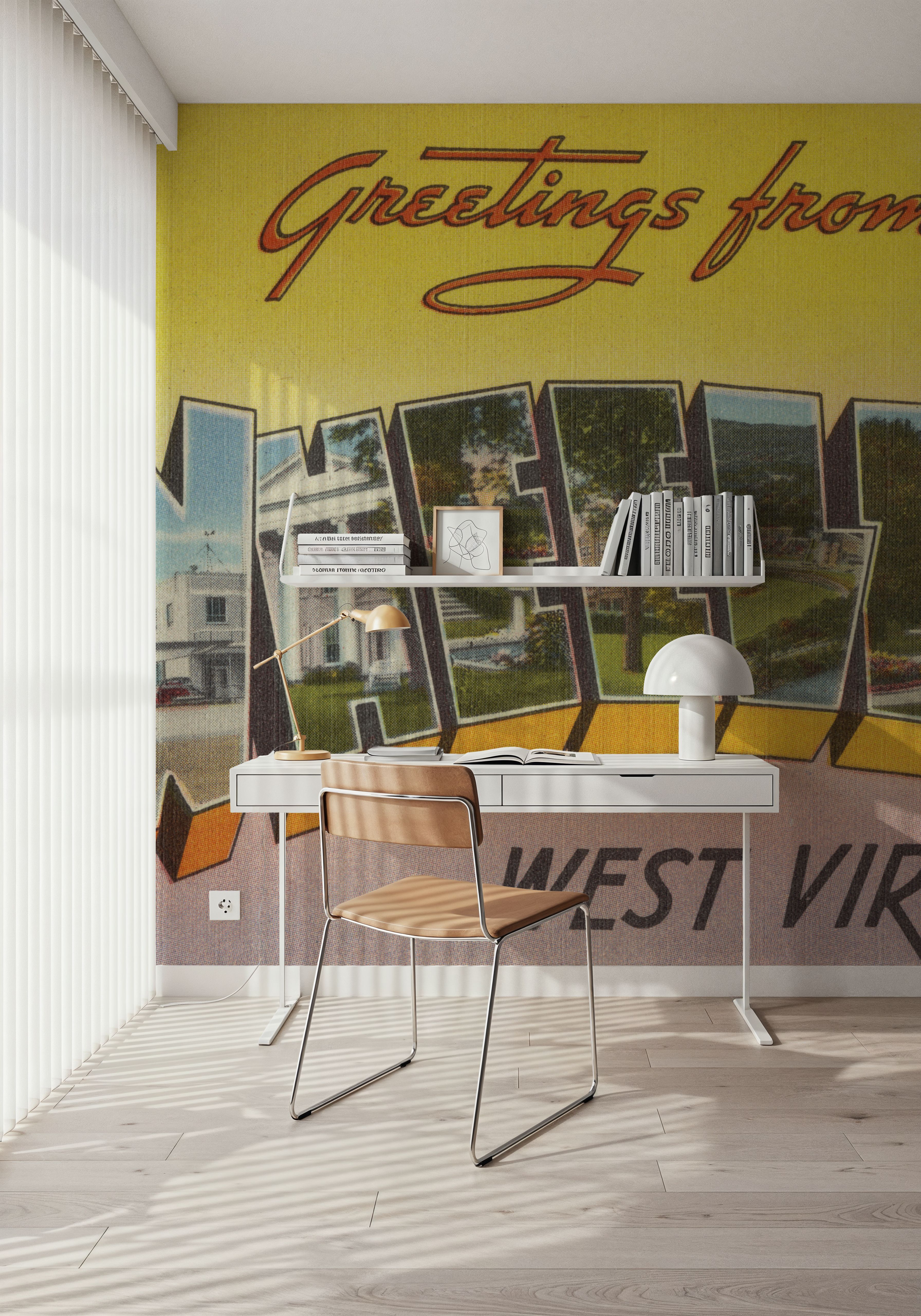 Greetings from Wheeling - Screenprint Postcard