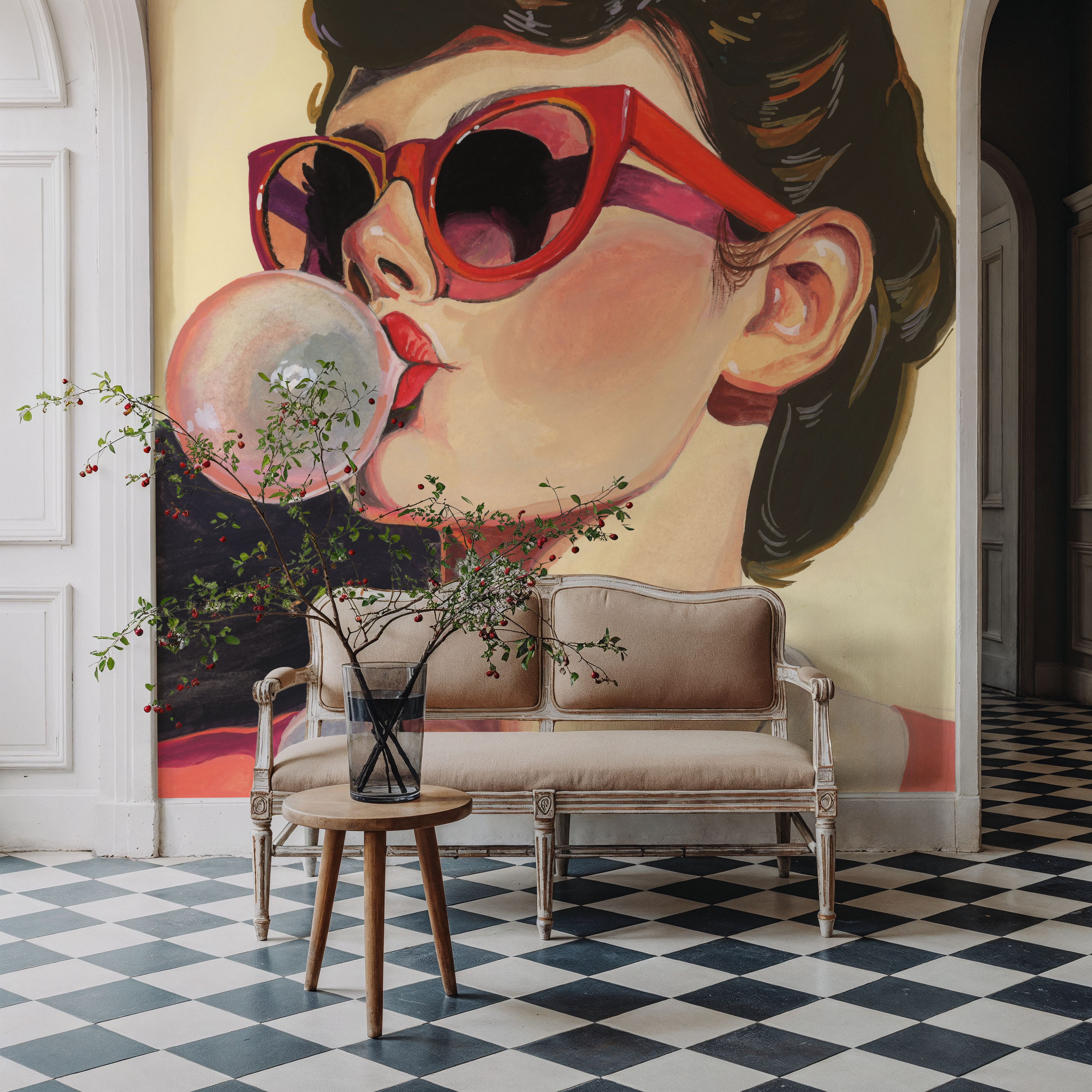 Retro Bubblegum Girl