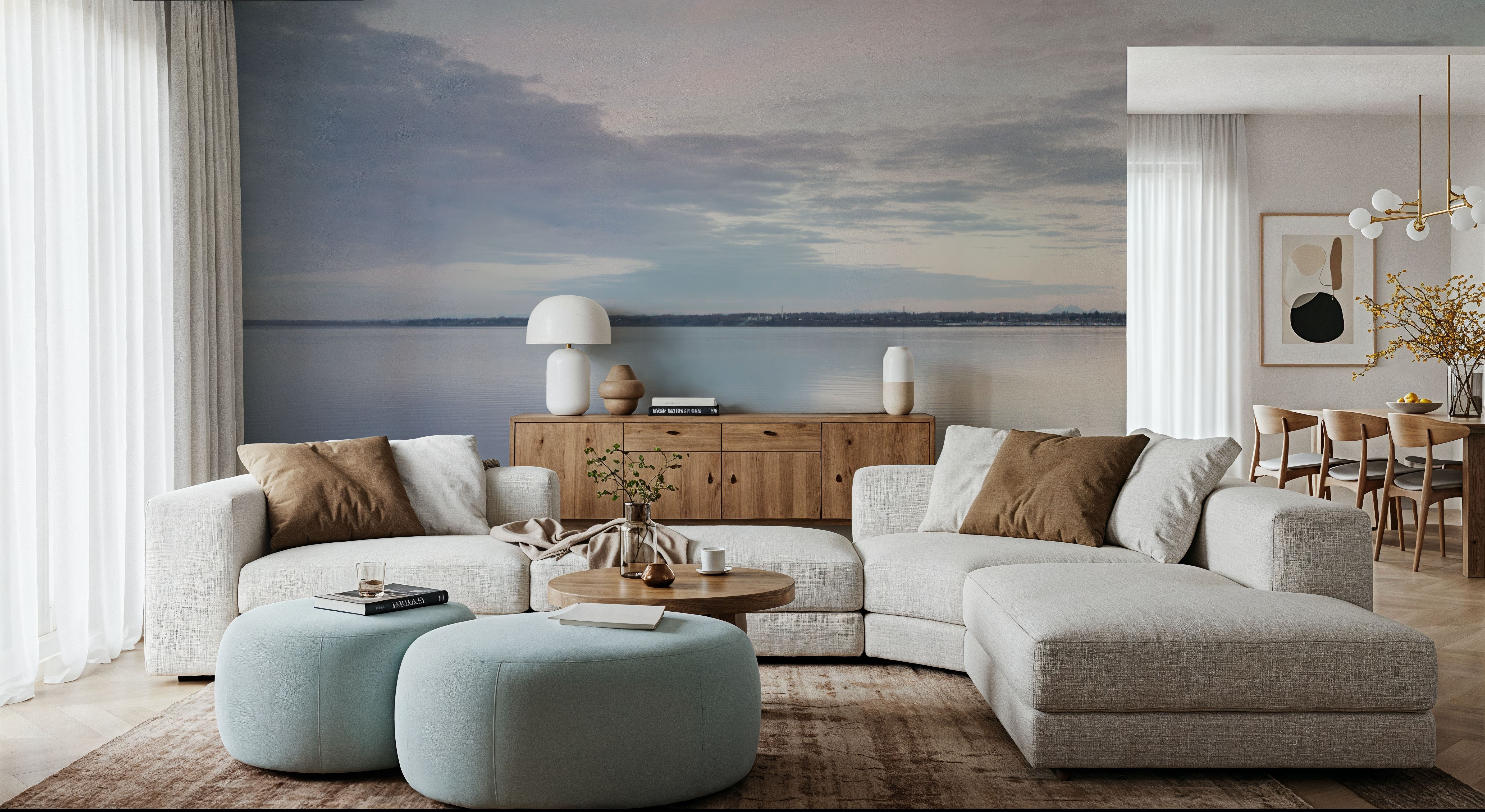 Bay Clouds Reflections